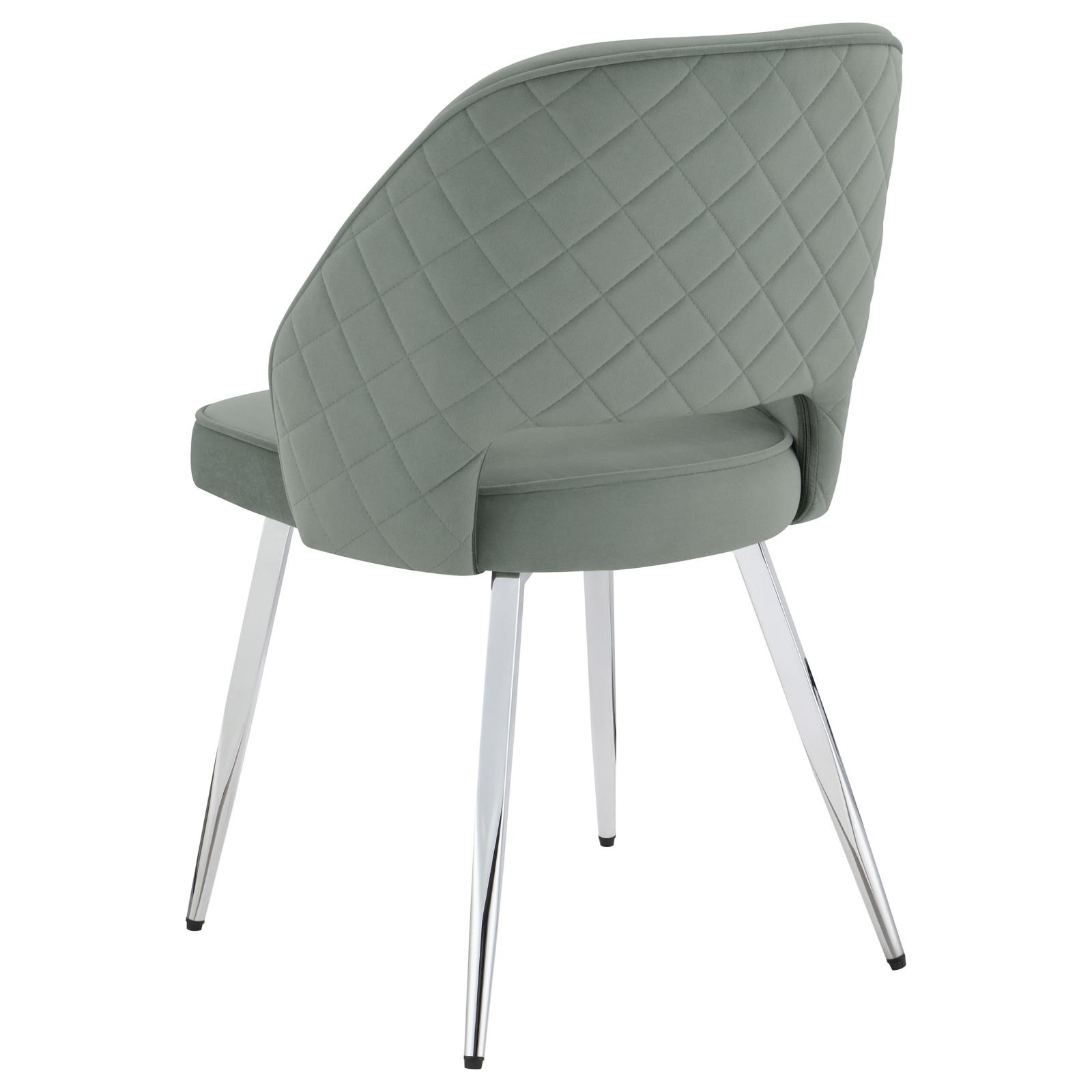 Hastings Velvet Dining Chairs with Open Back