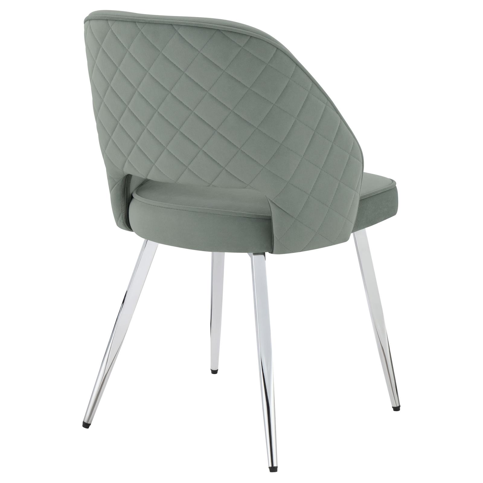 Hastings Velvet Dining Chairs with Open Back