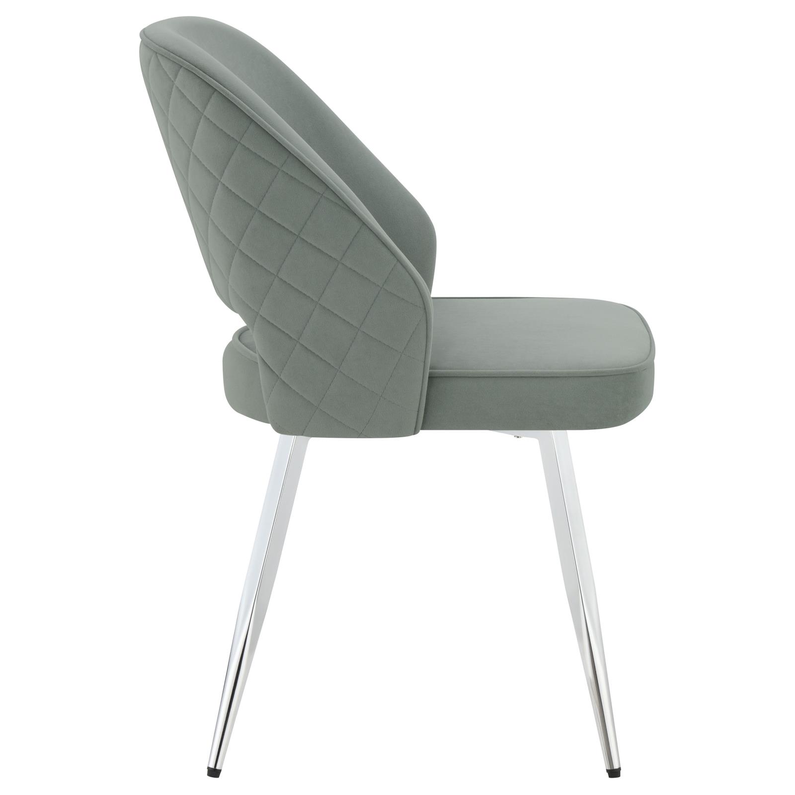 Hastings Velvet Dining Chairs with Open Back
