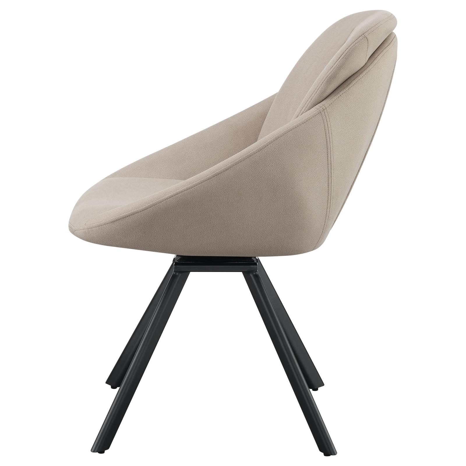 Mina Fabric Swivel Padded Side Chair