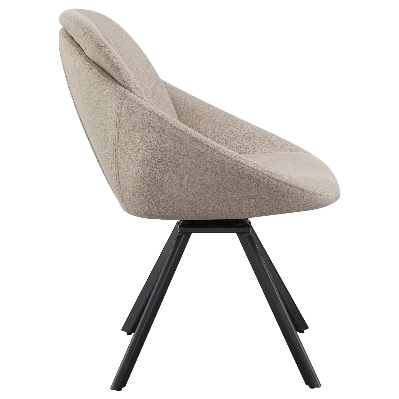 Mina Fabric Swivel Padded Side Chair
