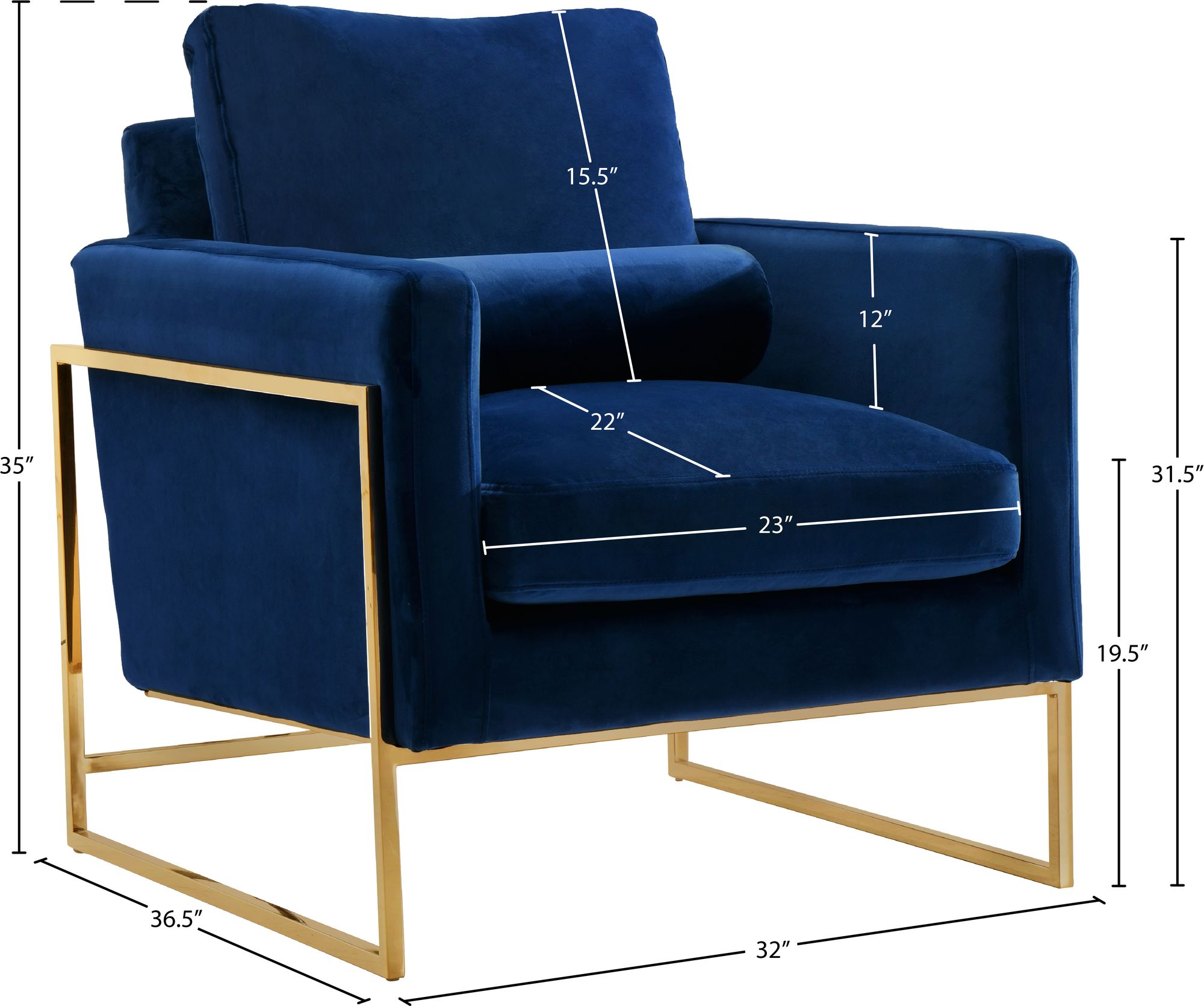 Mila Velvet Chair