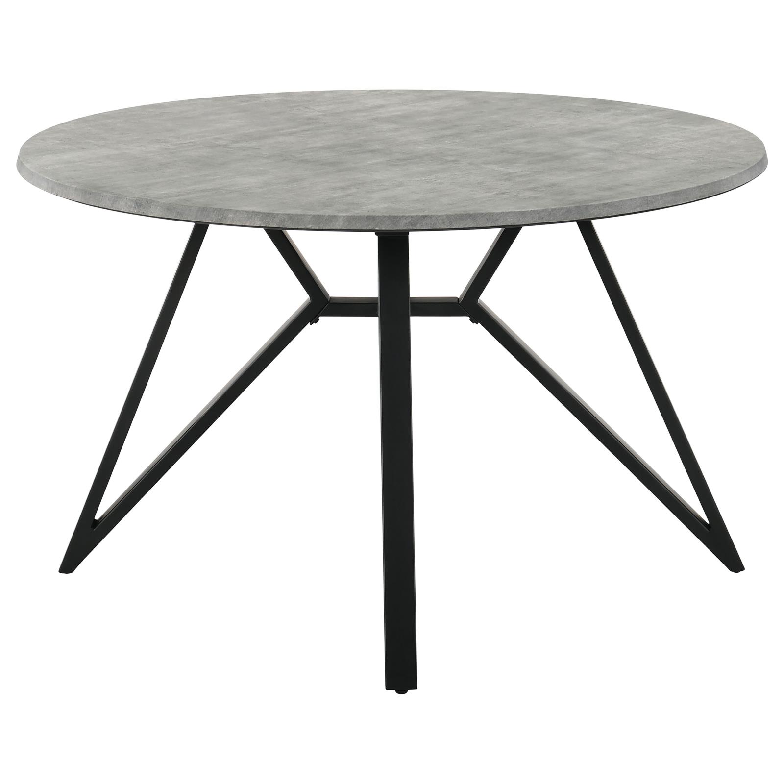 Neil Round Wood Top Dining Table