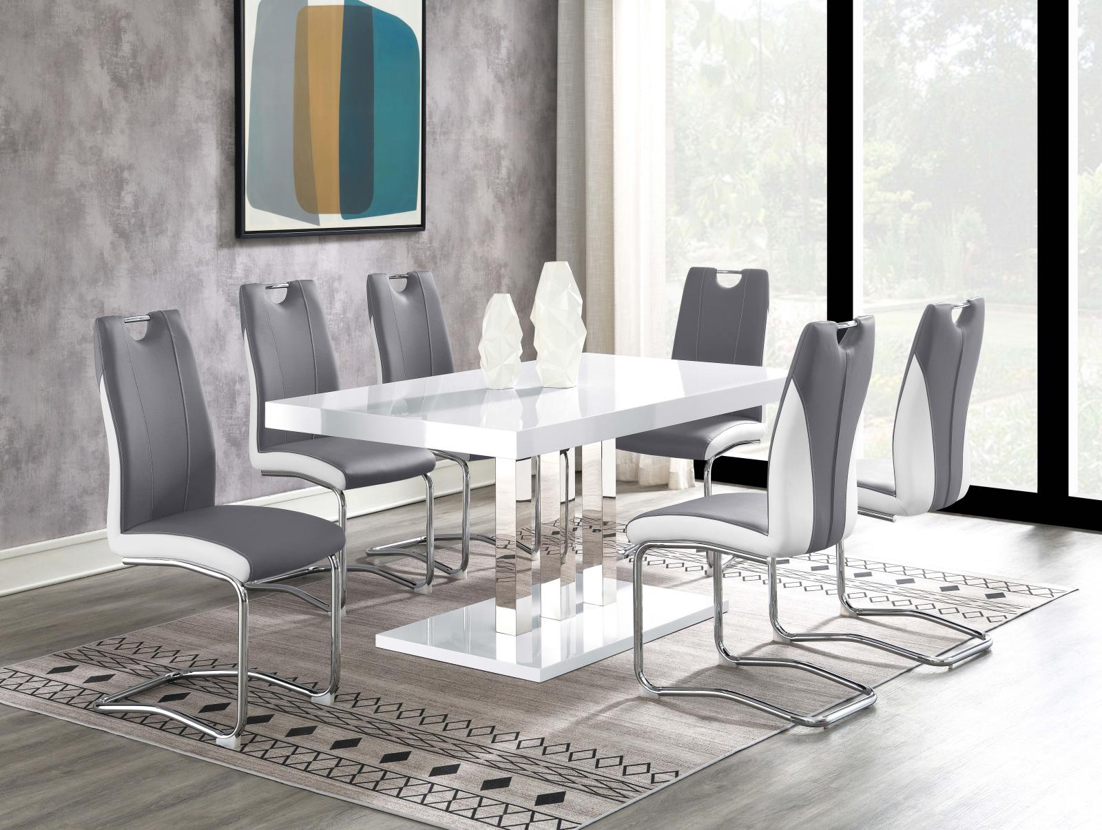 Brooklyn Wood Veneer Rectangular Dining Table