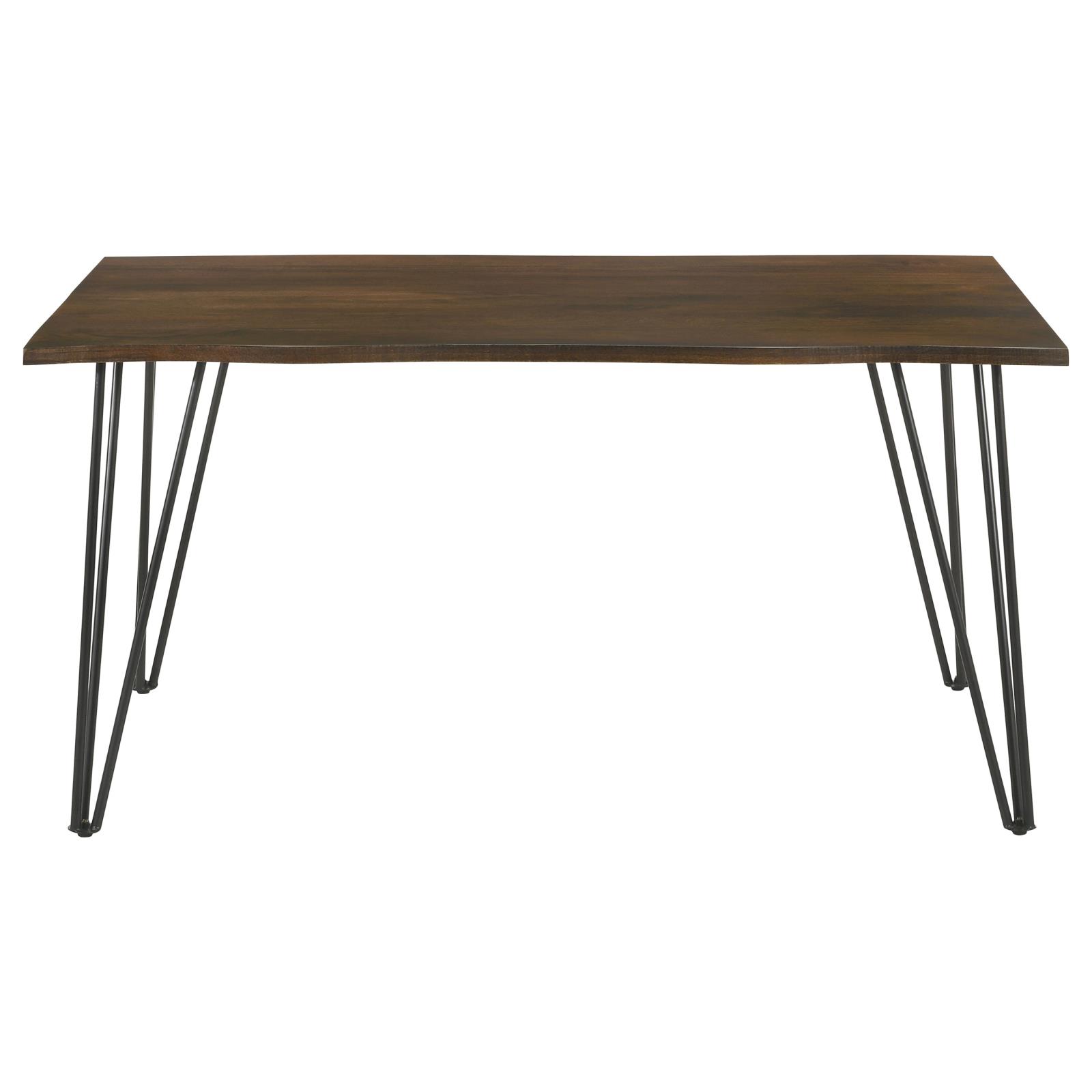 Topeka Live-edge Wood Dining Table with Hairpin Legs
