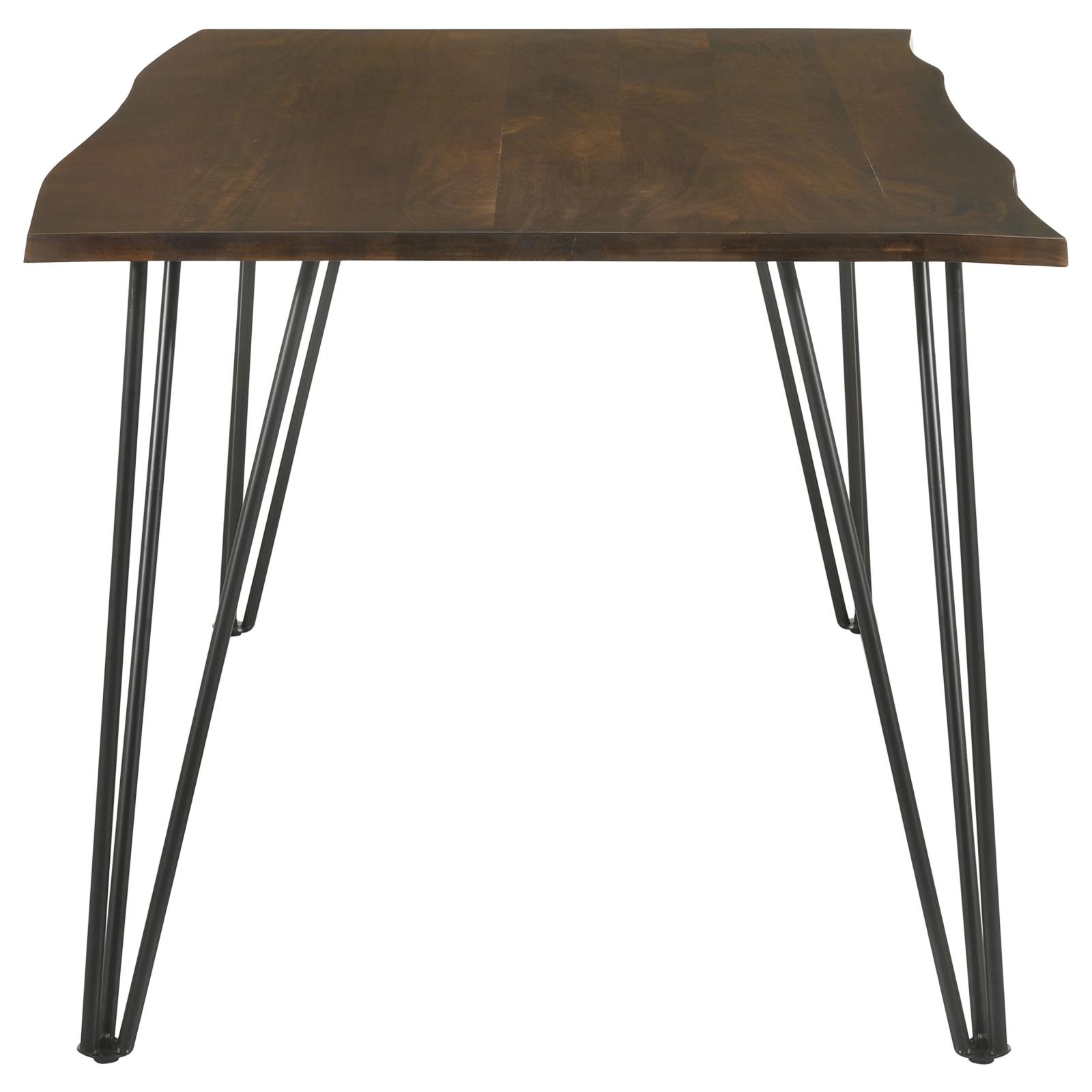 Topeka Live-edge Wood Dining Table with Hairpin Legs