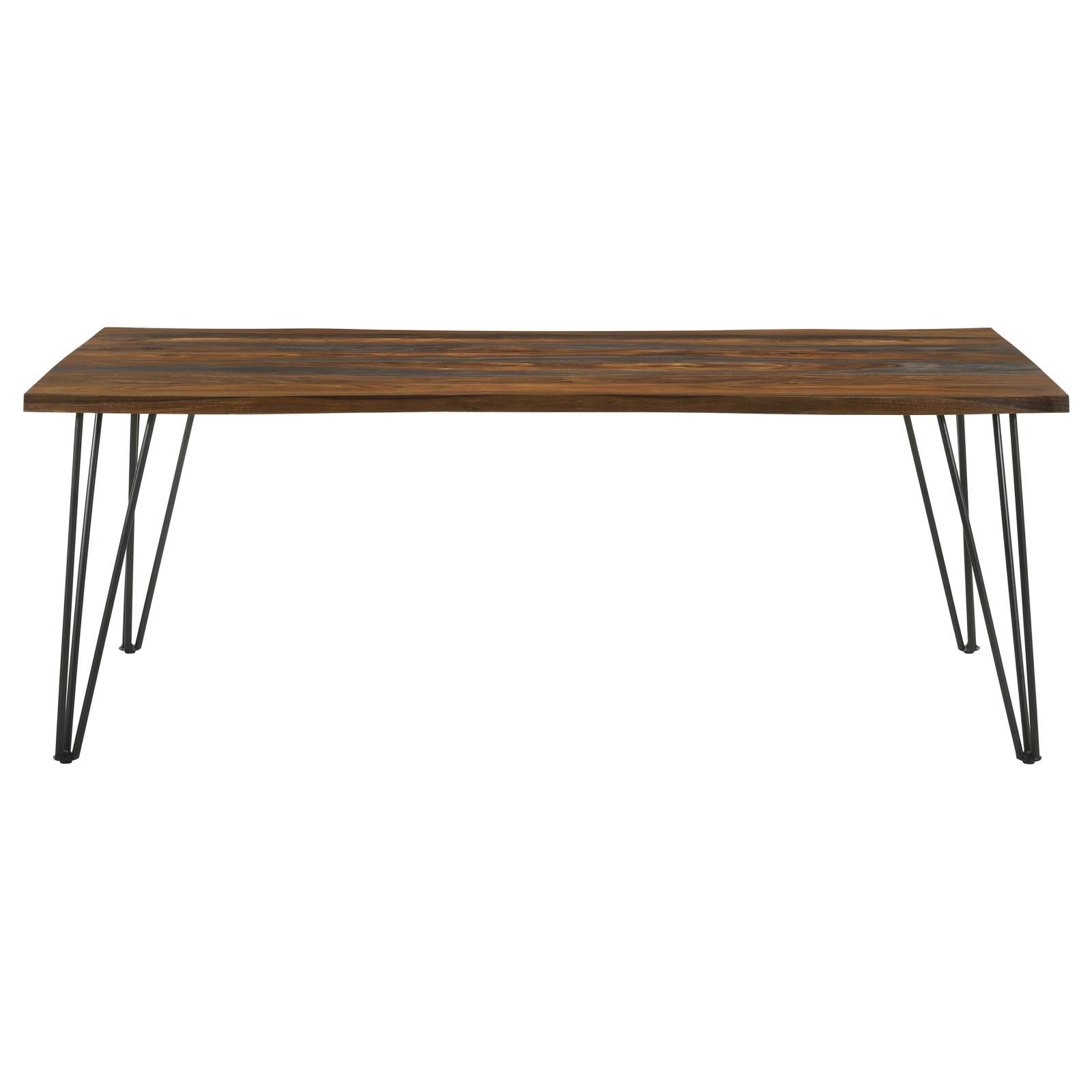Neve Live-edge Wood Dining Table with Hairpin Legs