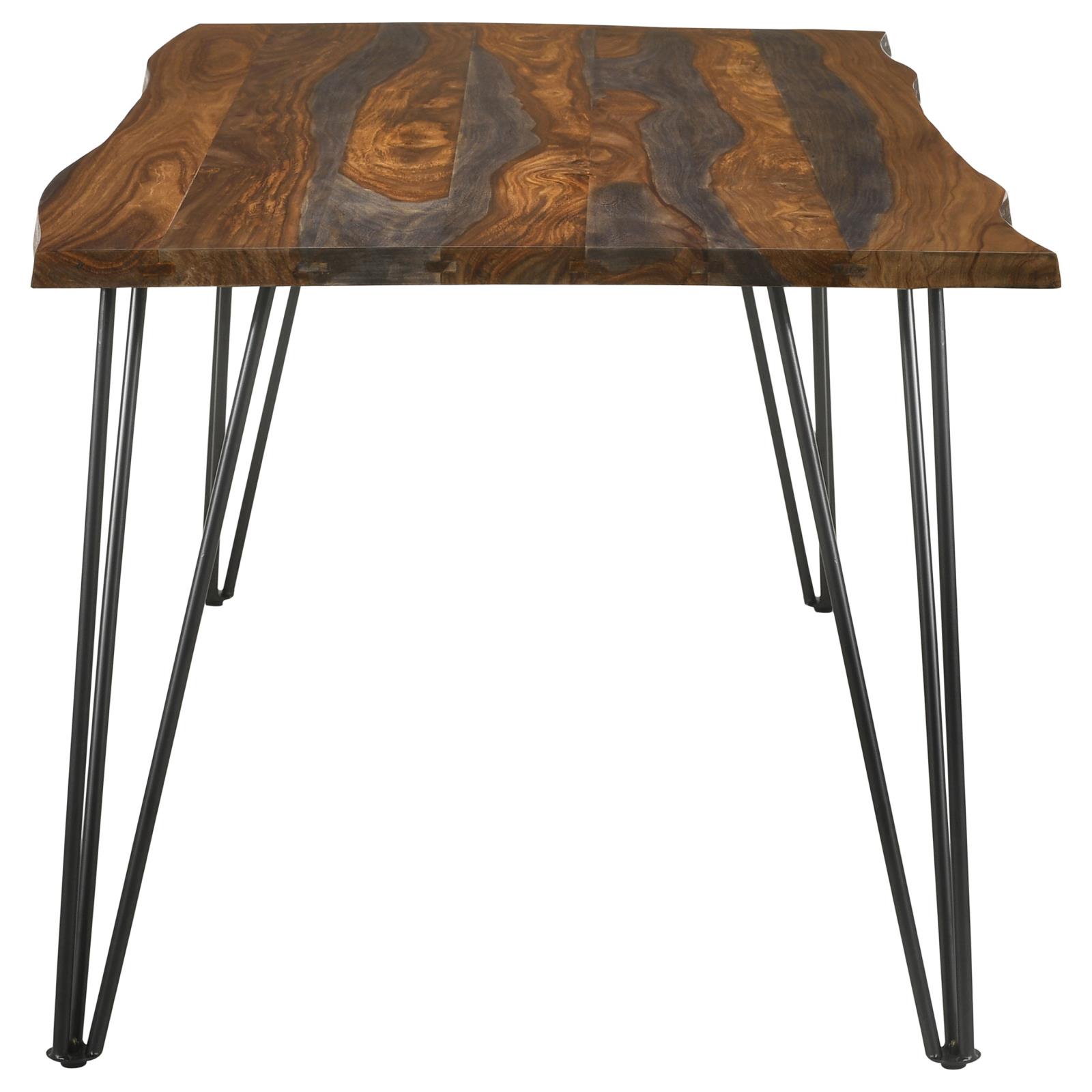 Neve Live-edge Wood Dining Table with Hairpin Legs