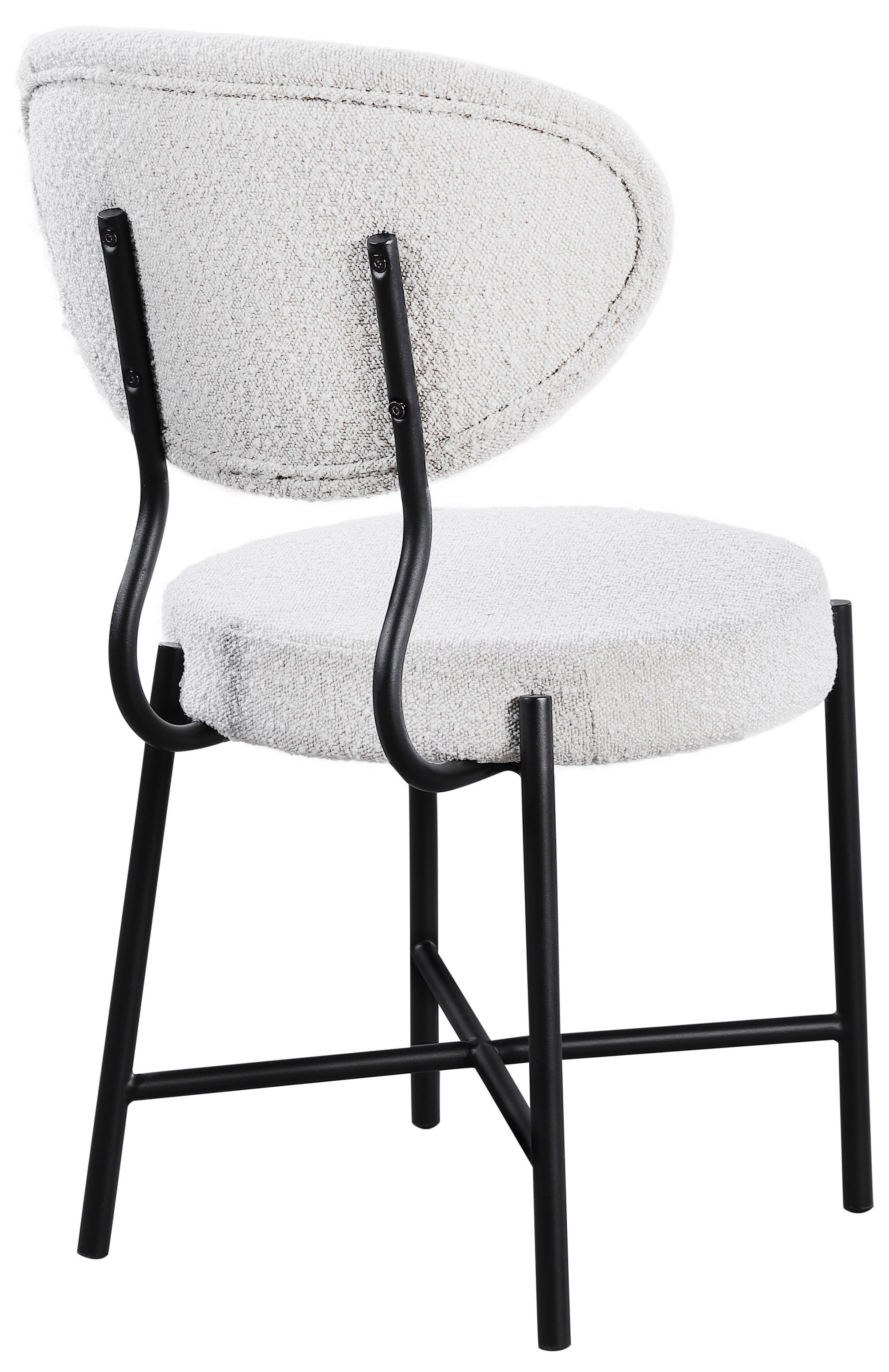 Allure Boucle Fabric Dining Chair