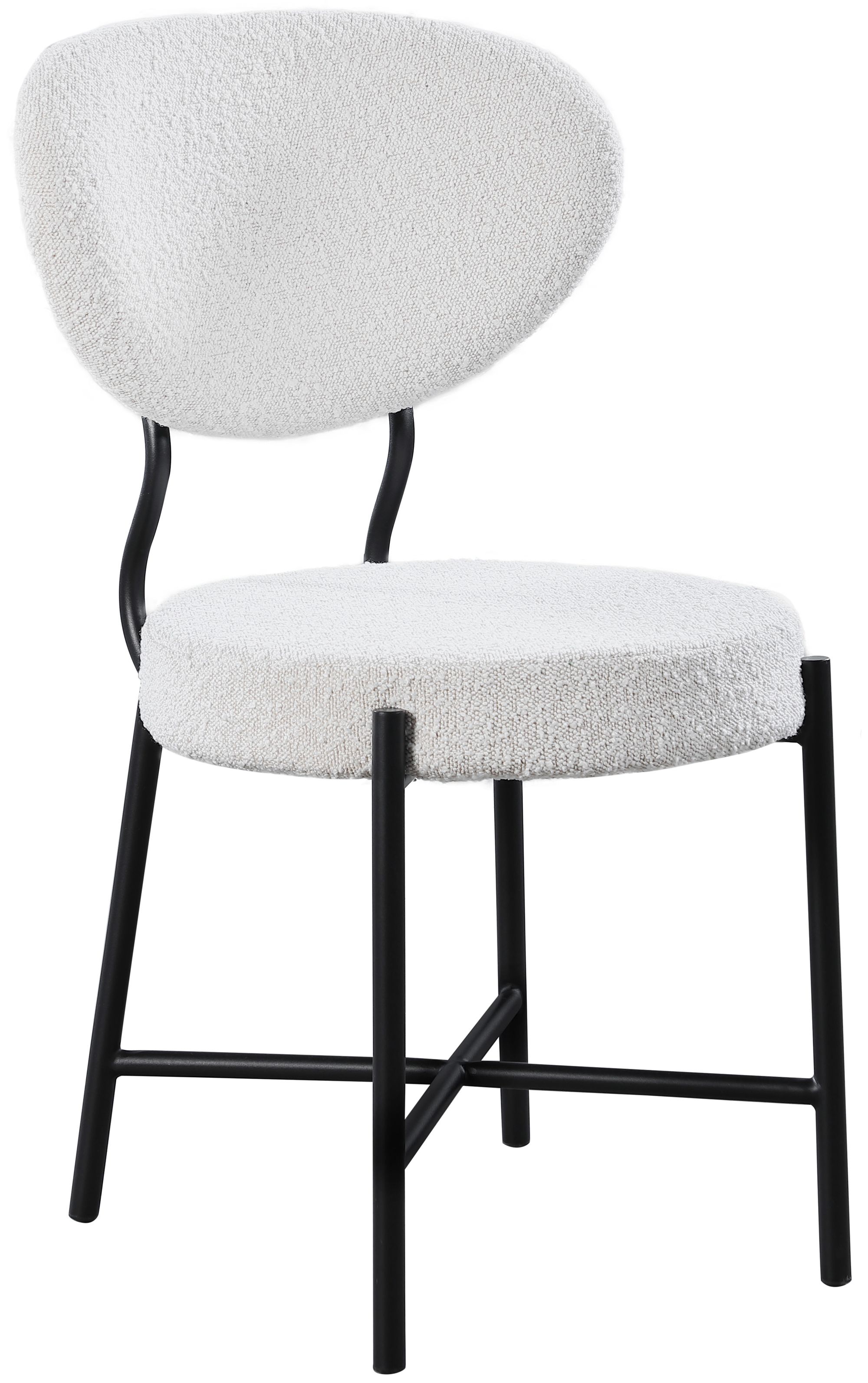 Allure Boucle Fabric Dining Chair