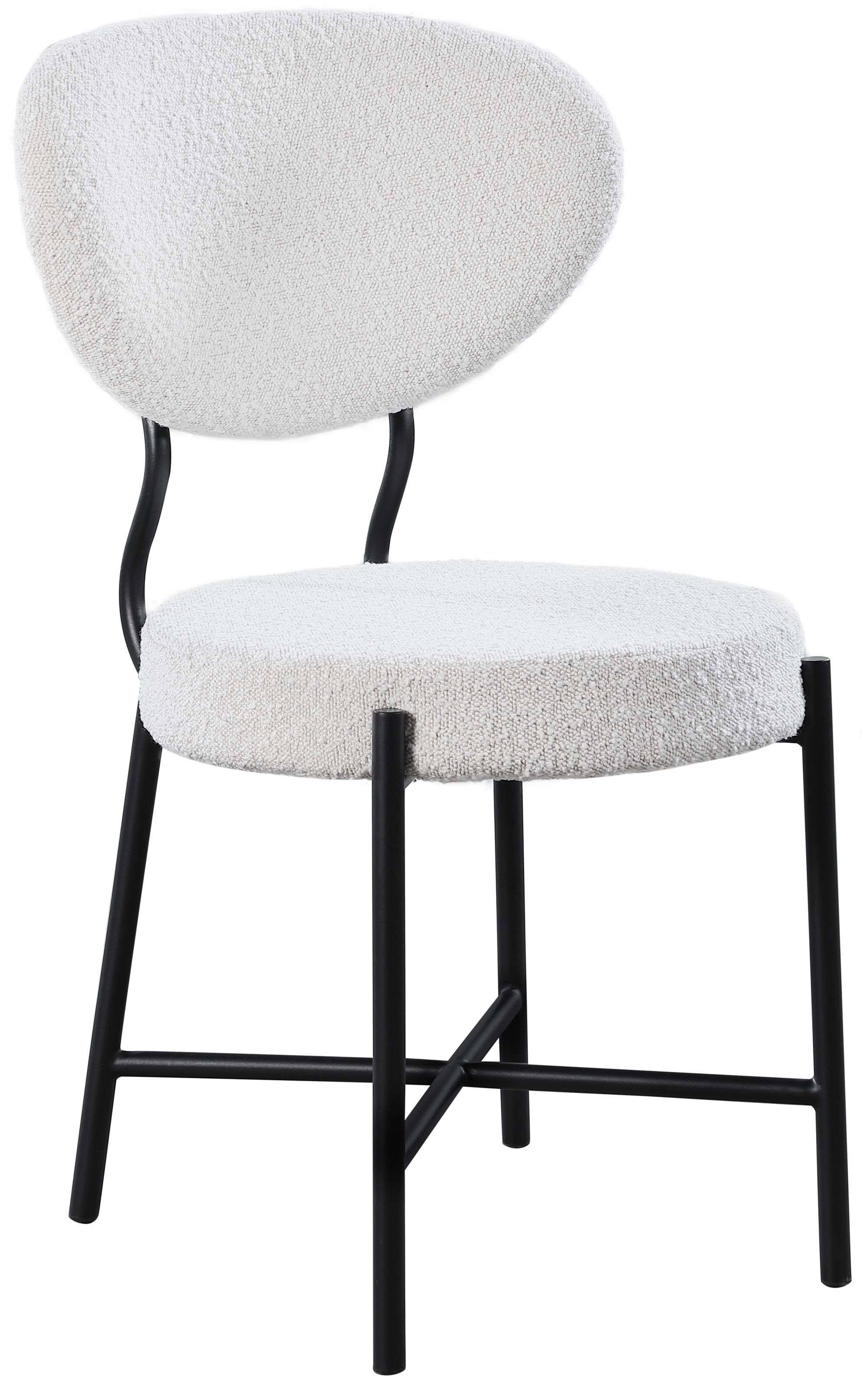 Allure Boucle Fabric Dining Chair