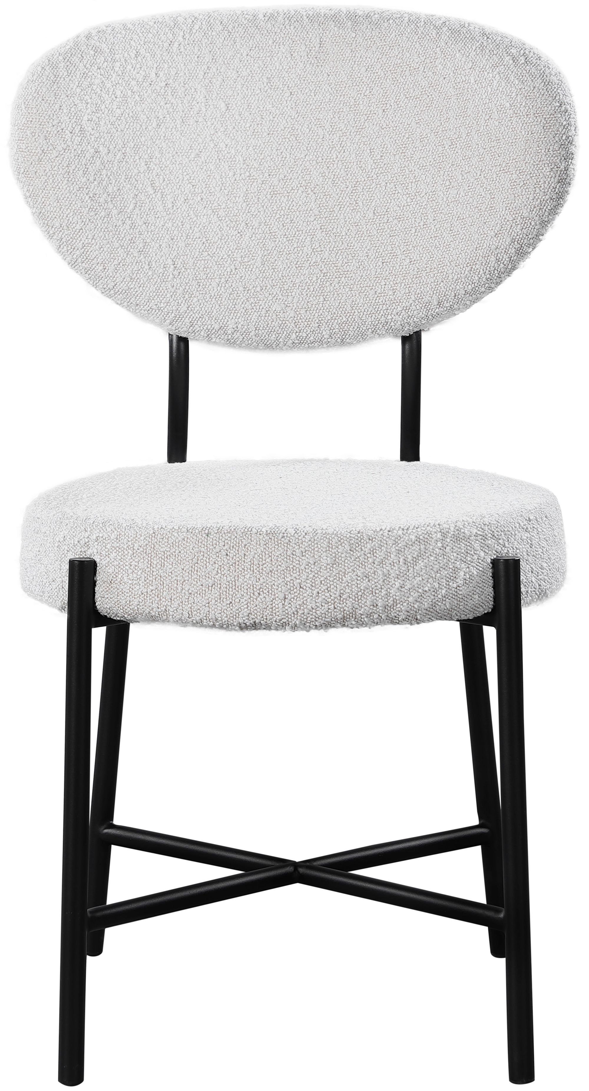 Allure Boucle Fabric Dining Chair