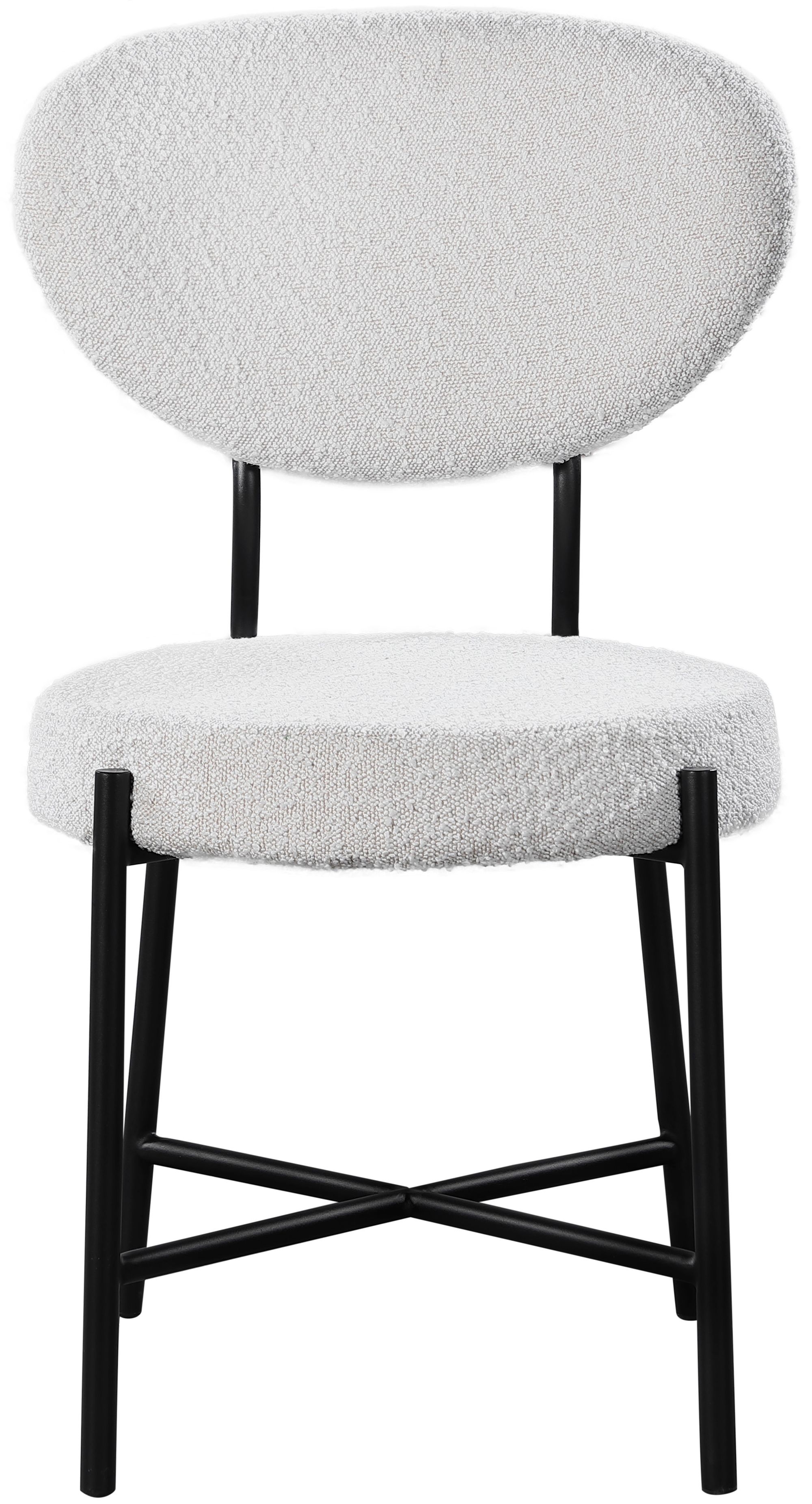 Allure Boucle Fabric Dining Chair