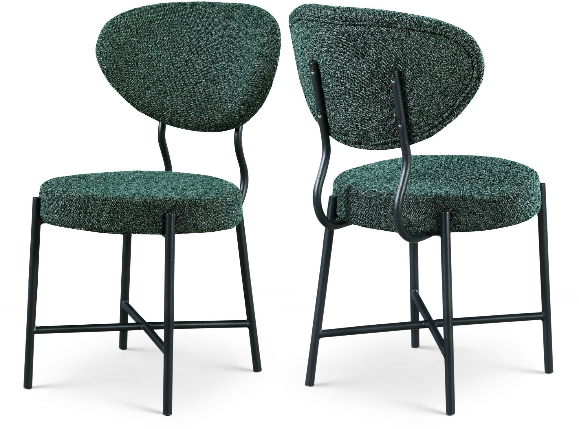 Allure Boucle Fabric Dining Chair