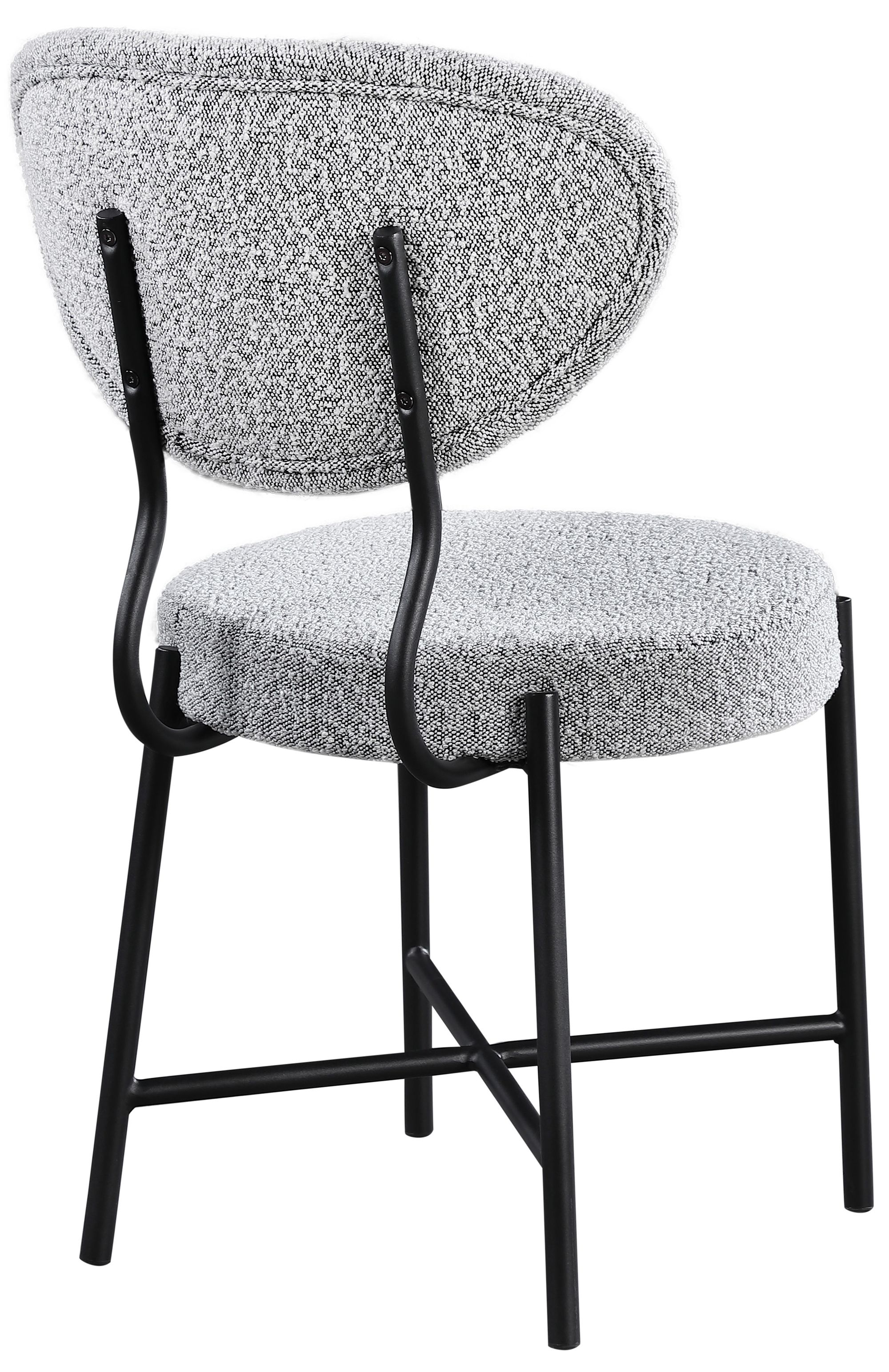 Allure Boucle Fabric Dining Chair
