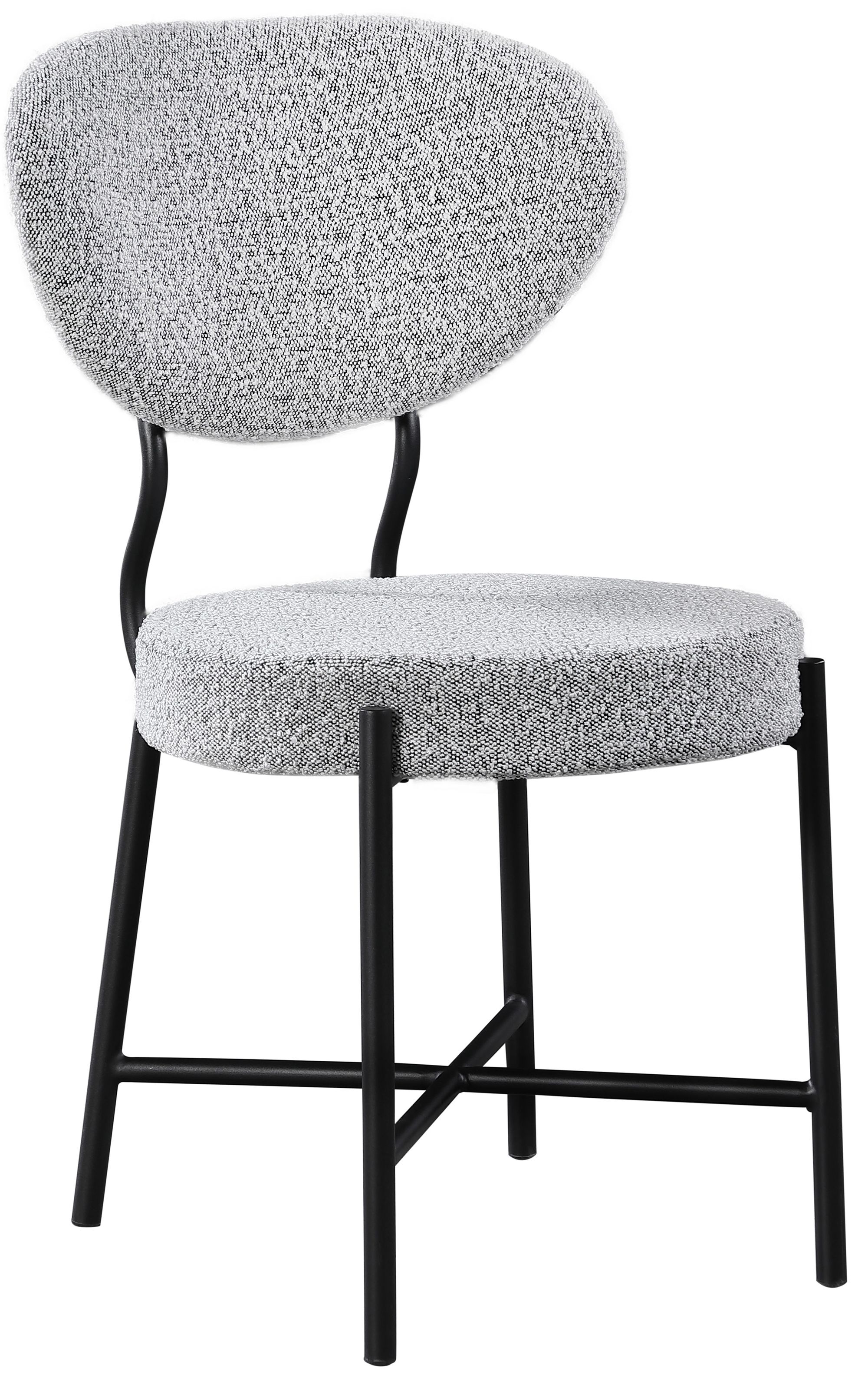Allure Boucle Fabric Dining Chair