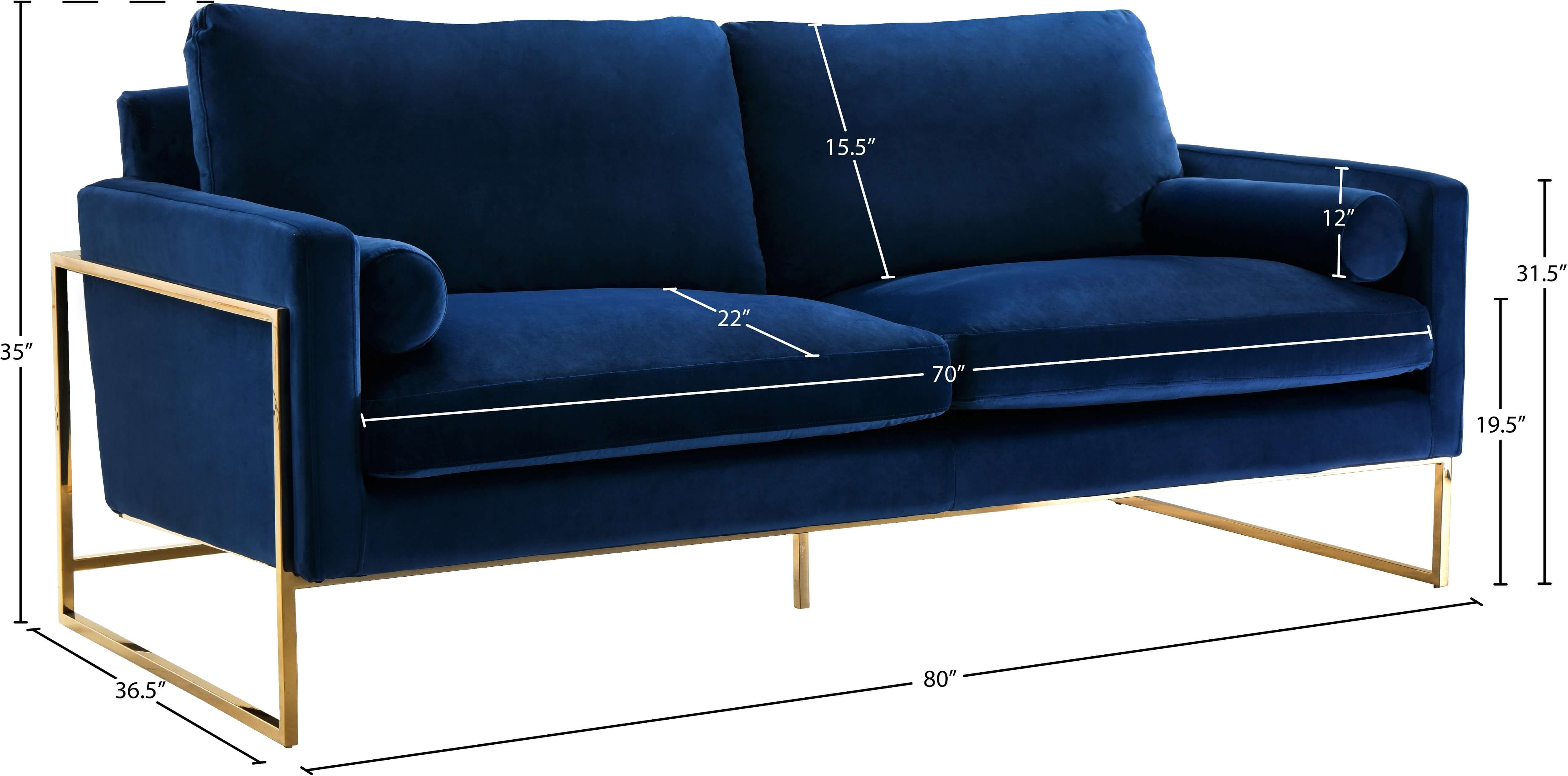 Mila Velvet Sofa