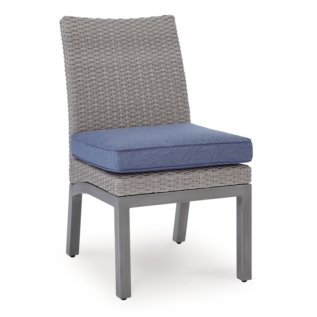 Half Moon Beach Wicker/Aluminum Side Chair with Cushion
