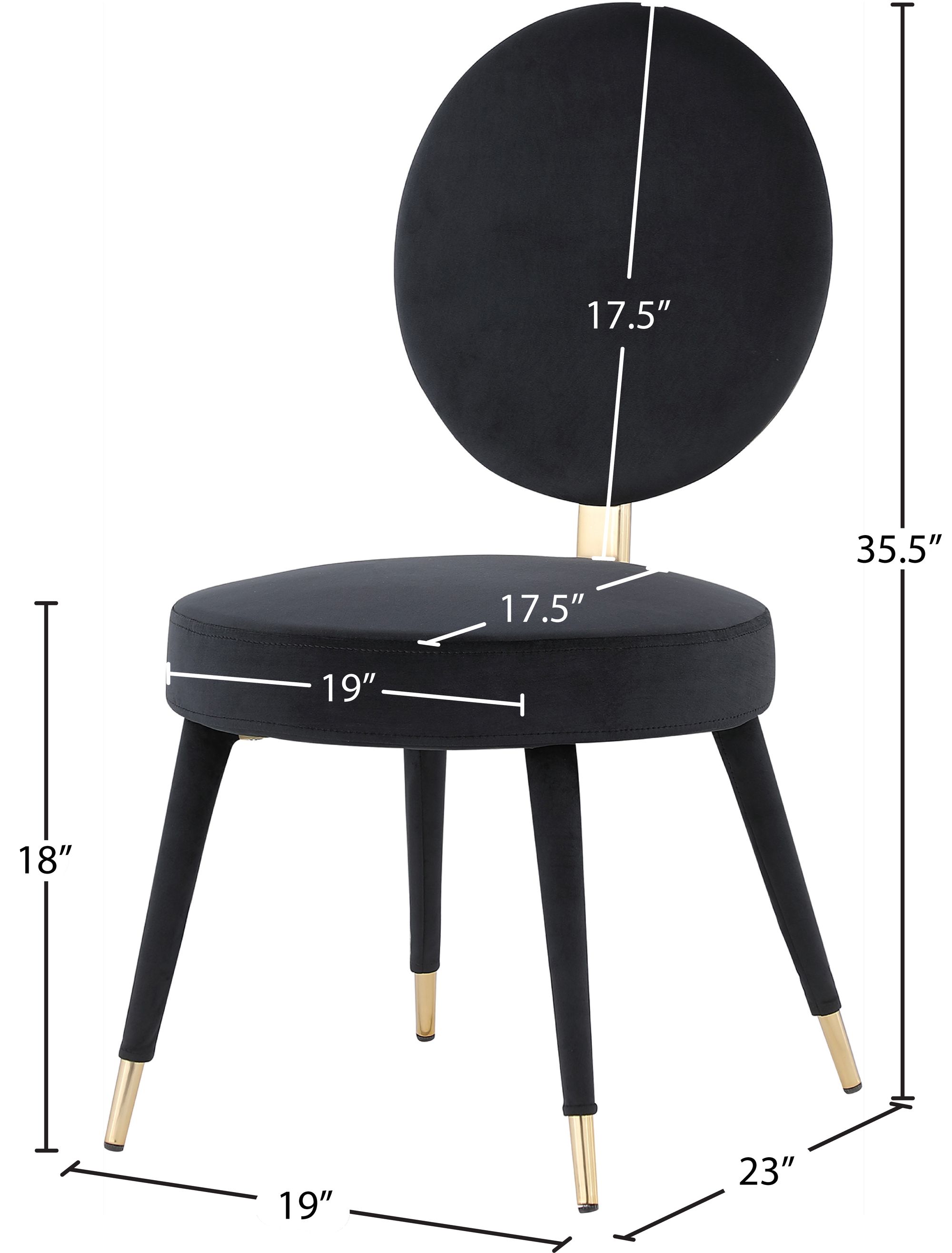 Brandy Dining Chair with Iron Metal Frame