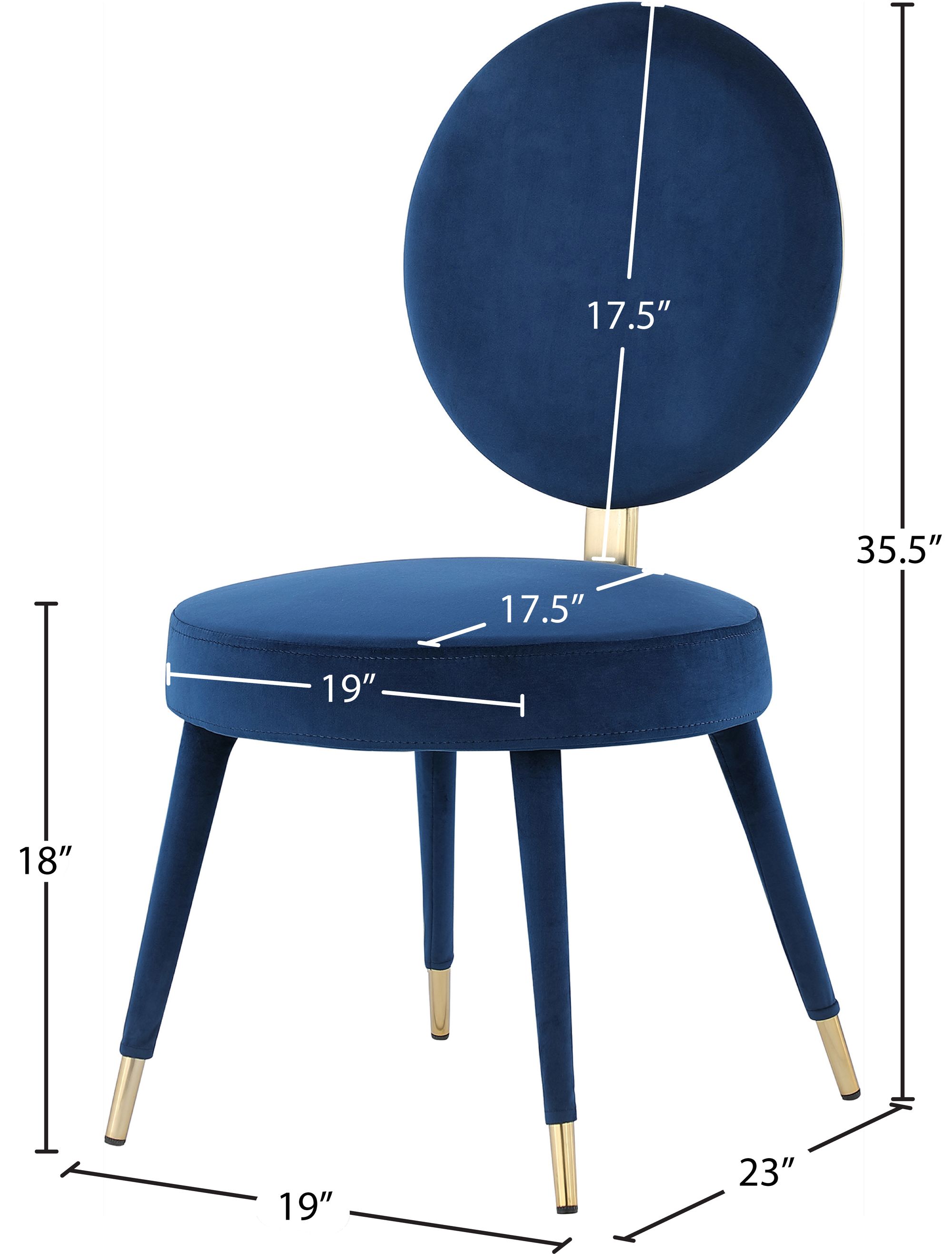 Brandy Dining Chair with Iron Metal Frame