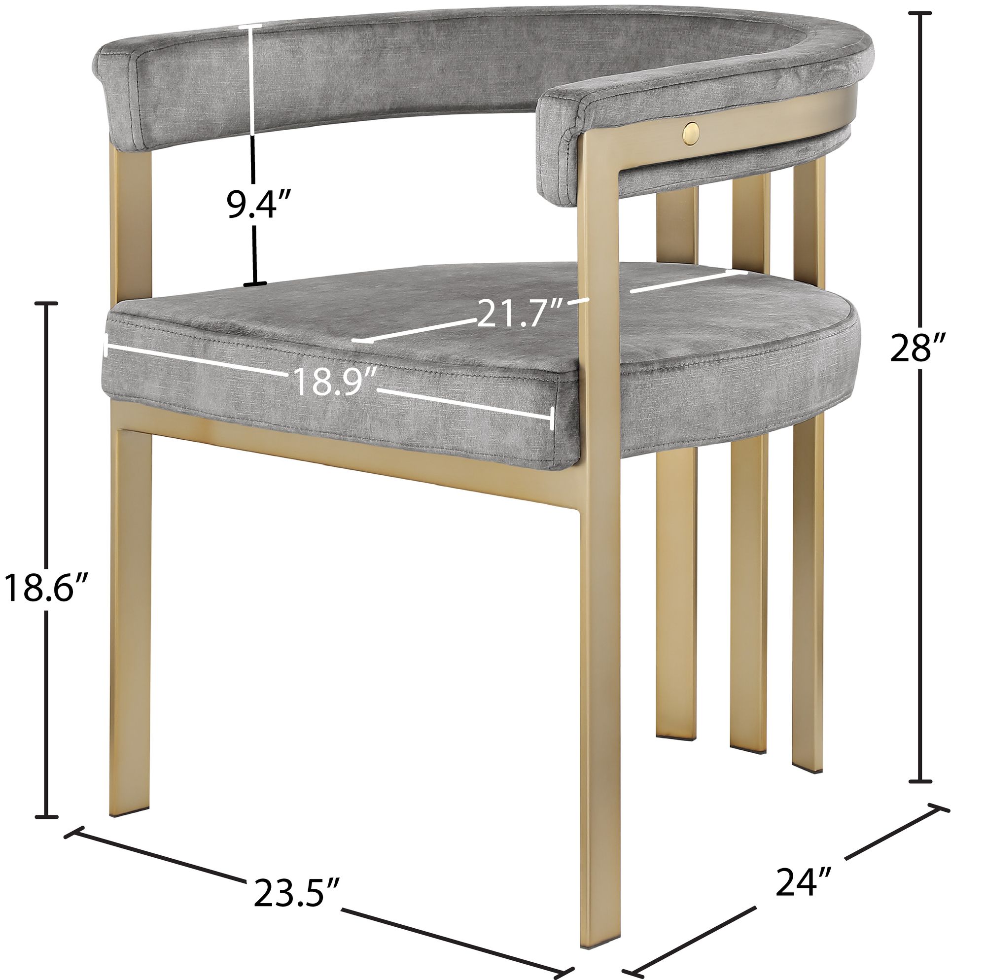 Marcello Velvet Dining Chair