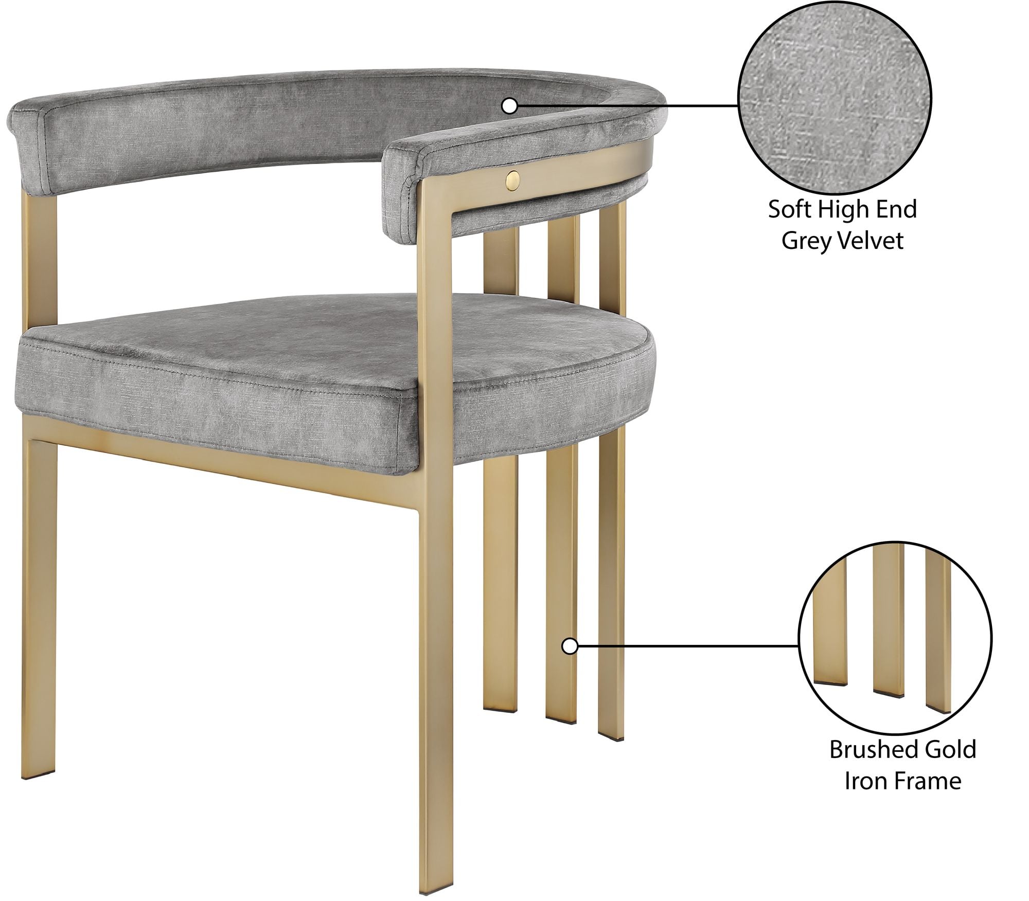 Marcello Velvet Dining Chair