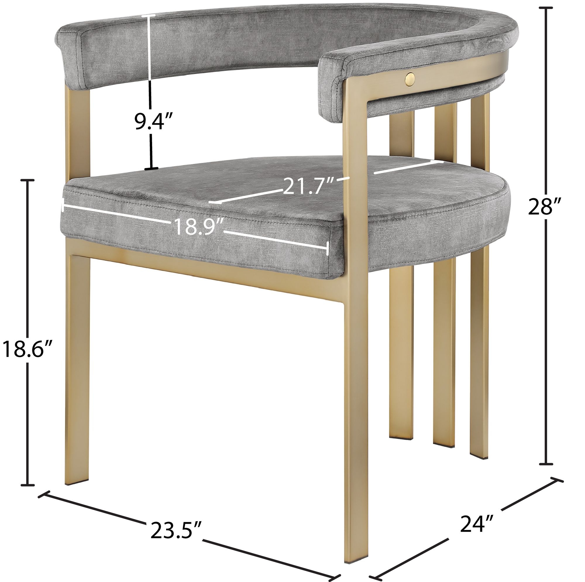 Marcello Velvet Dining Chair