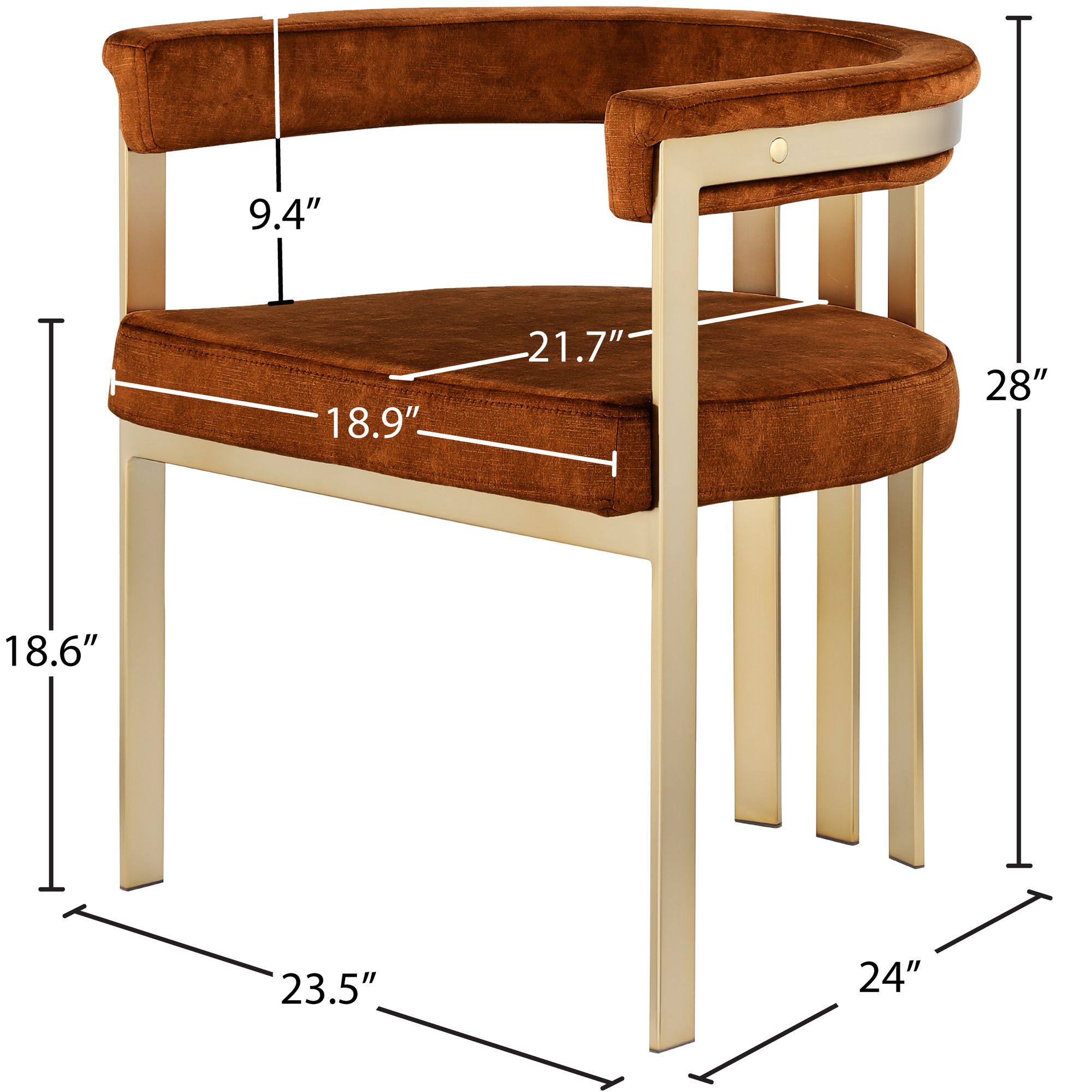 Marcello Velvet Dining Chair