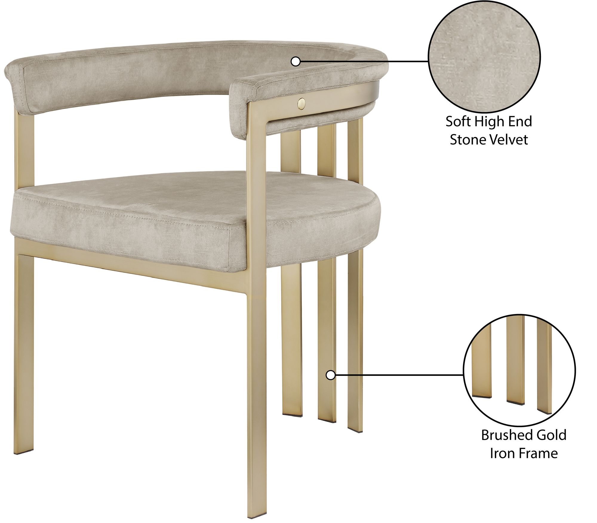Marcello Velvet Dining Chair