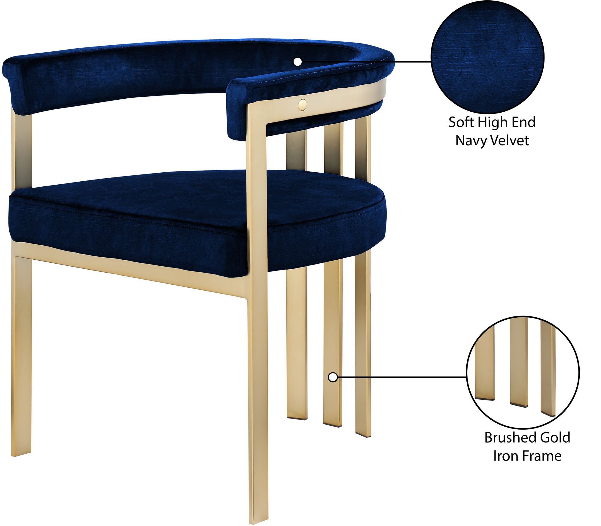 Marcello Velvet Dining Chair