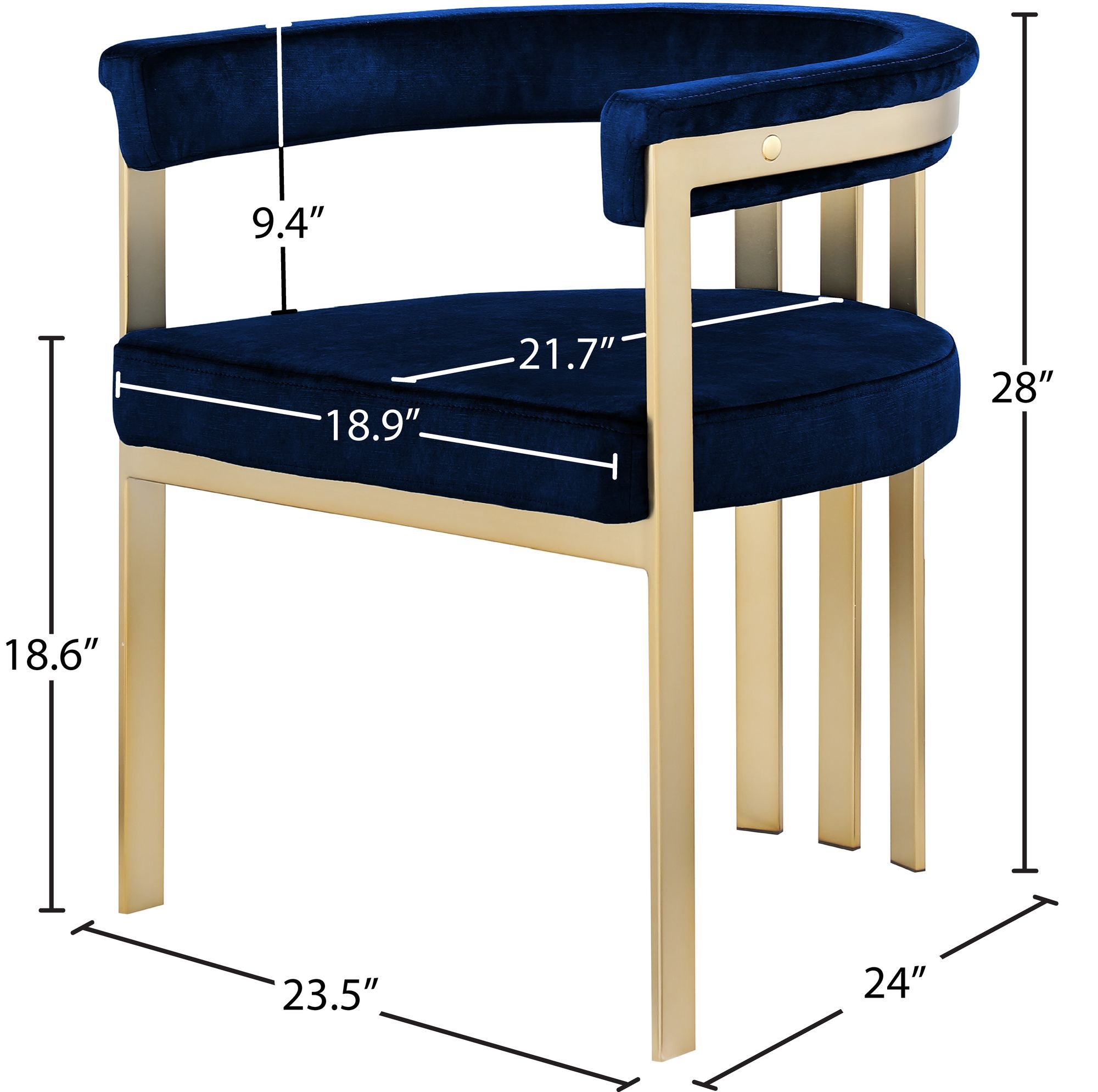 Marcello Velvet Dining Chair