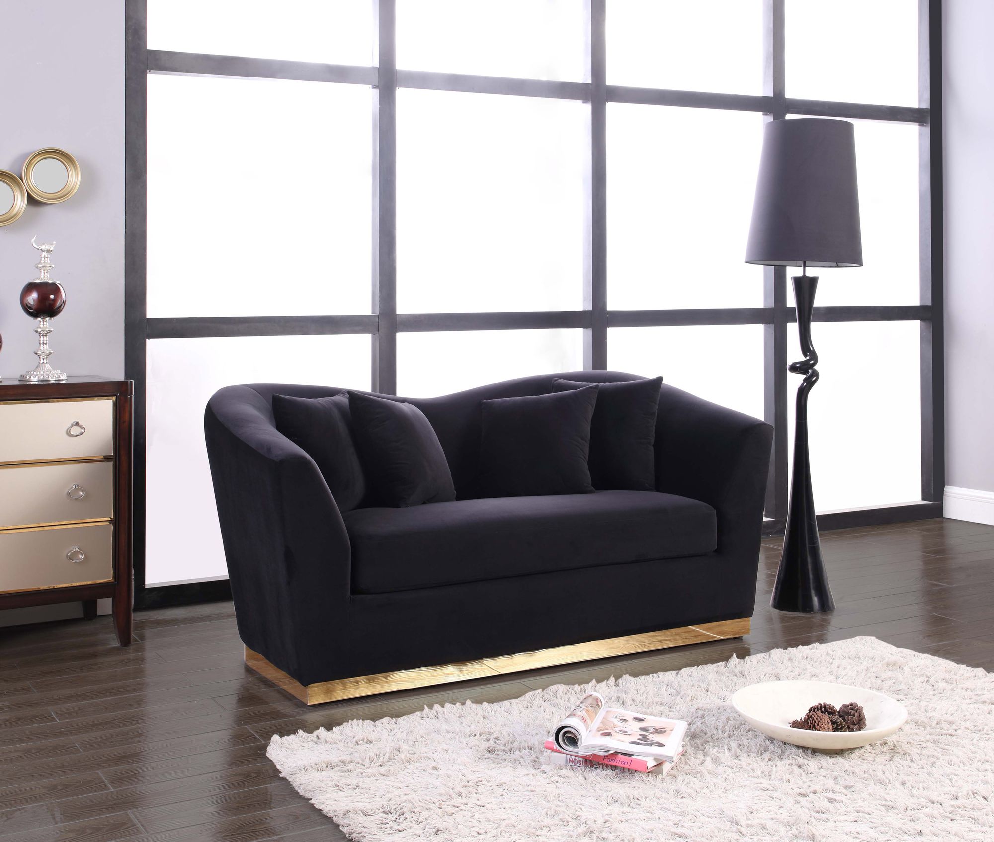 Arabella Velvet Loveseat