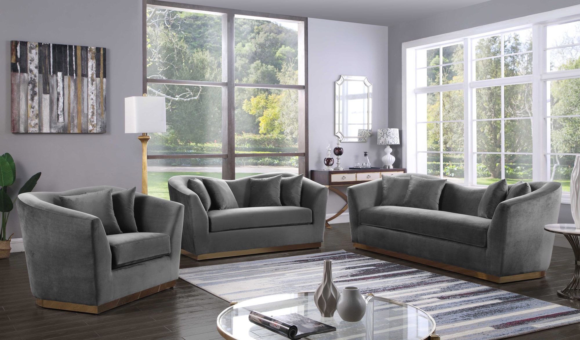 Arabella Velvet Loveseat