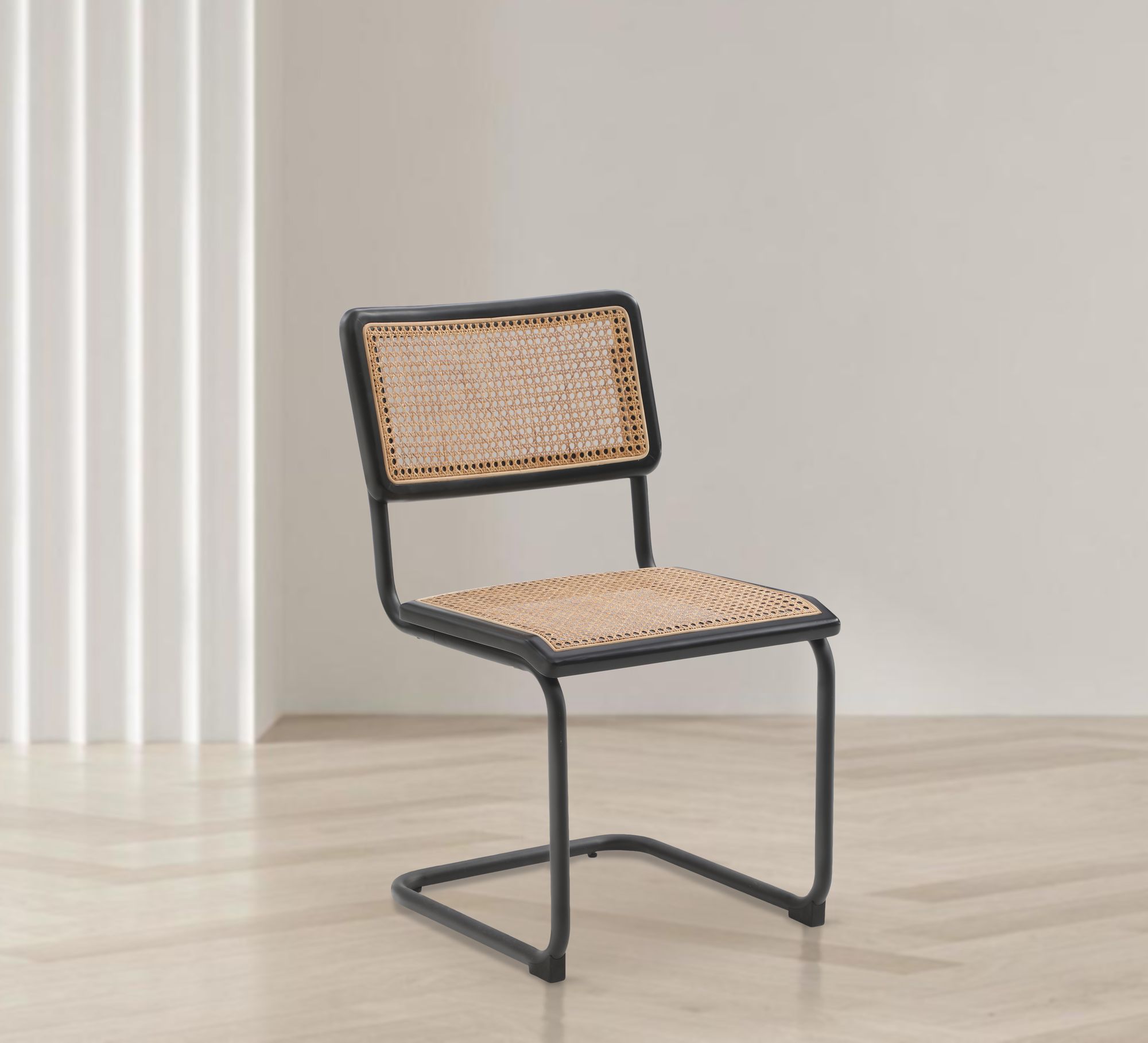 Kano Rattan Dining Chair with Powder Coated Metal Frame