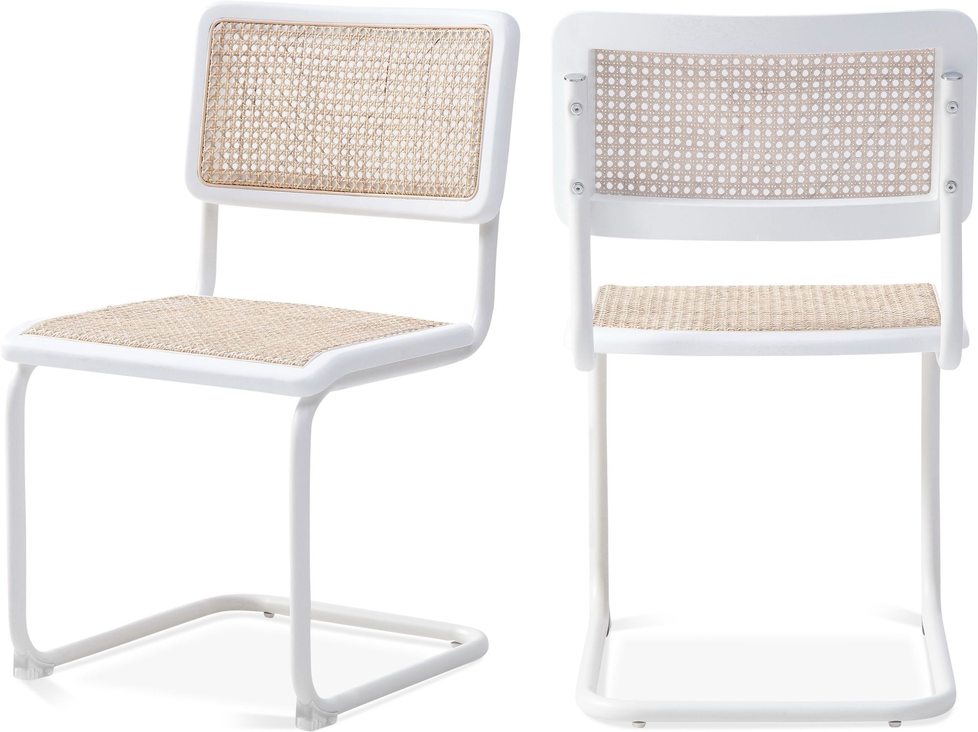 Kano Rattan Dining Chair with Powder Coated Metal Frame