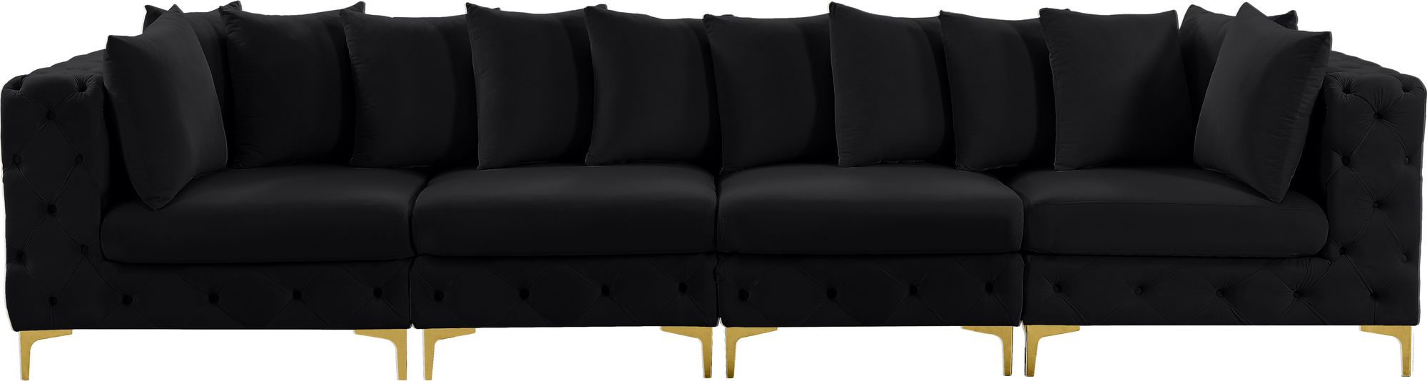 Tremblay 138" Velvet Modular Sofa