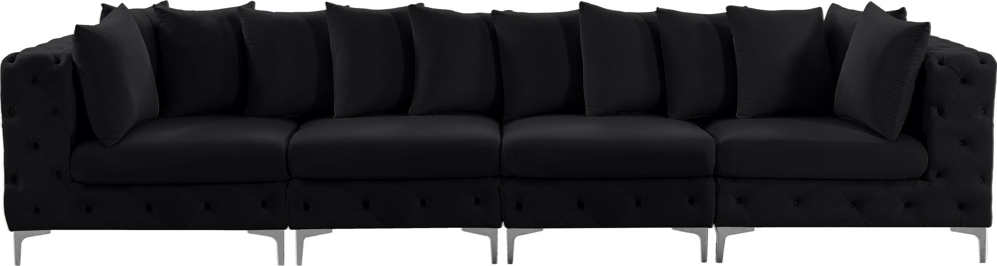 Tremblay 138" Velvet Modular Sofa