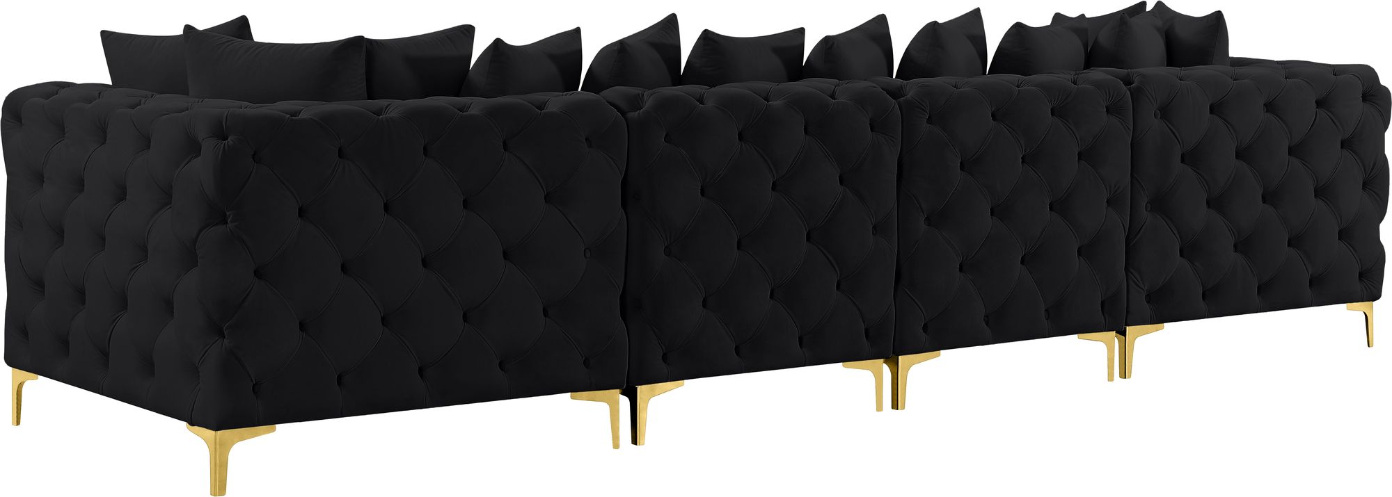 Tremblay 138" Velvet Modular Sofa