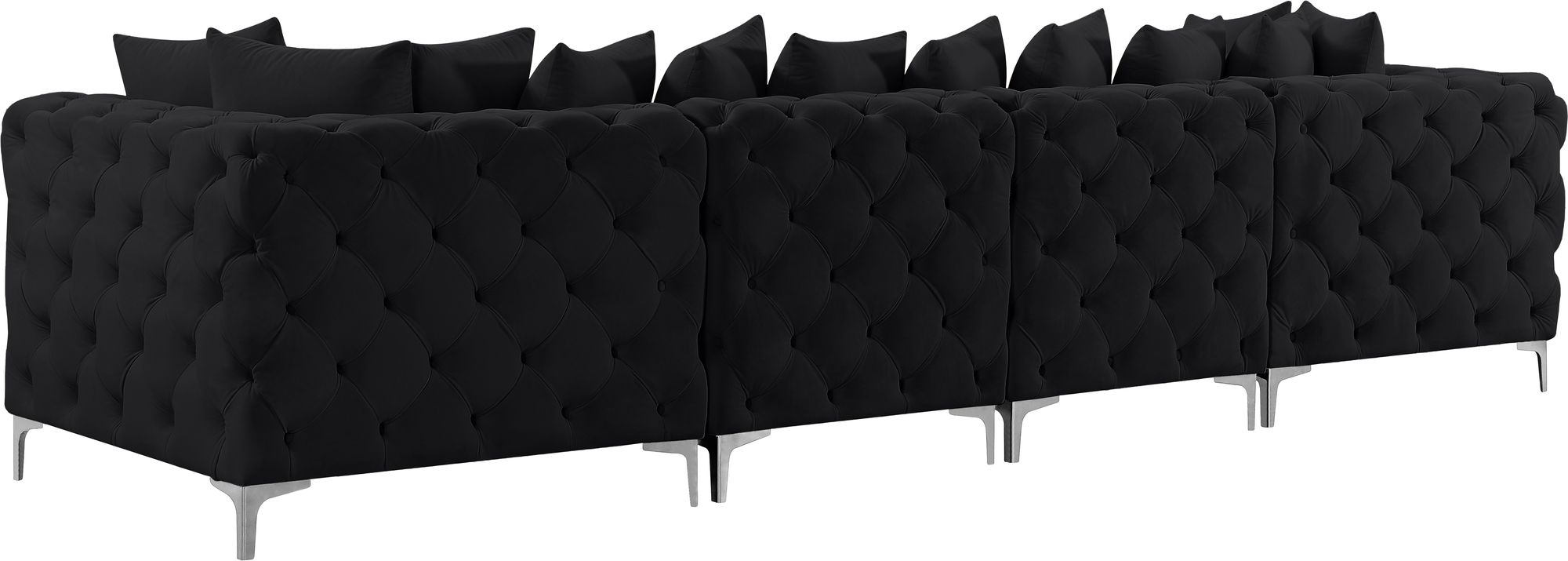 Tremblay 138" Velvet Modular Sofa