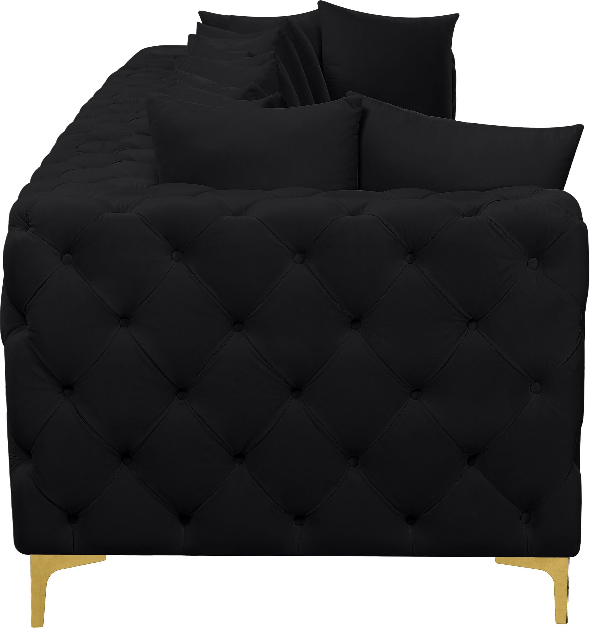 Tremblay 138" Velvet Modular Sofa