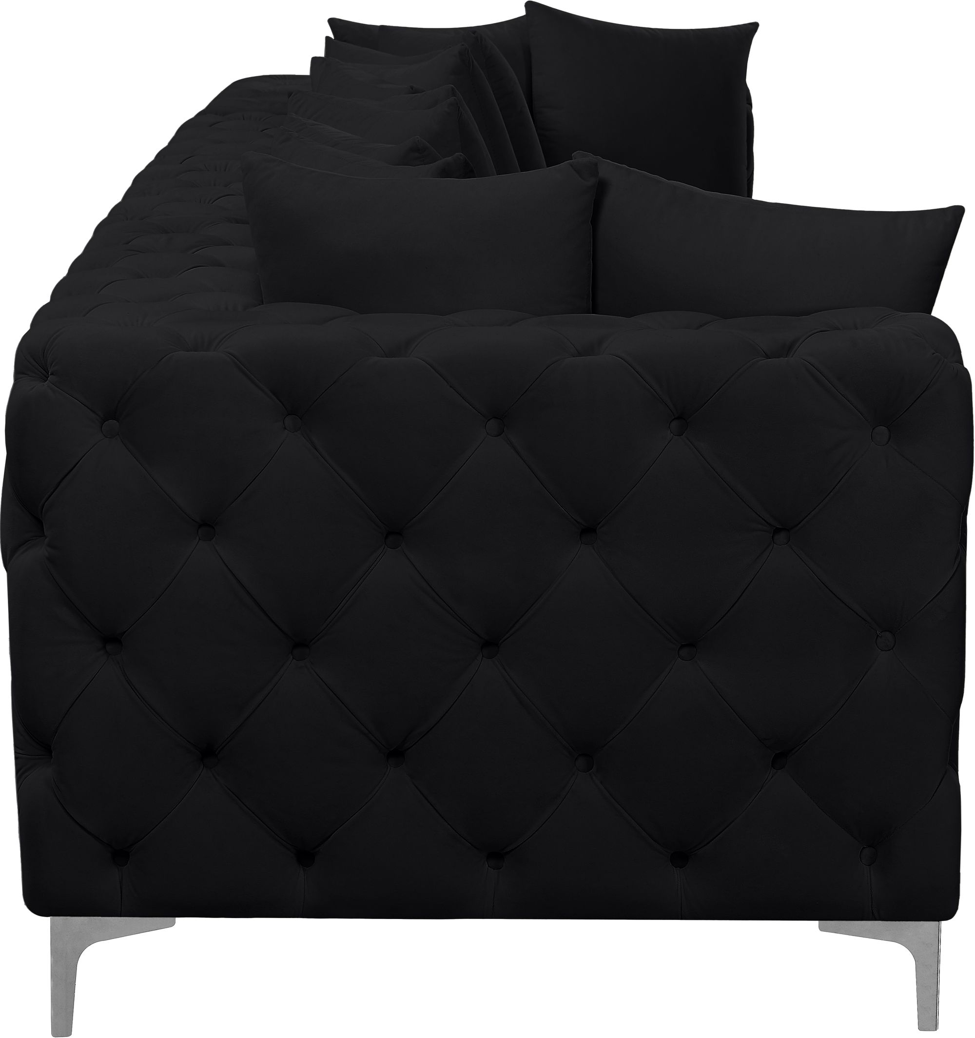 Tremblay 138" Velvet Modular Sofa