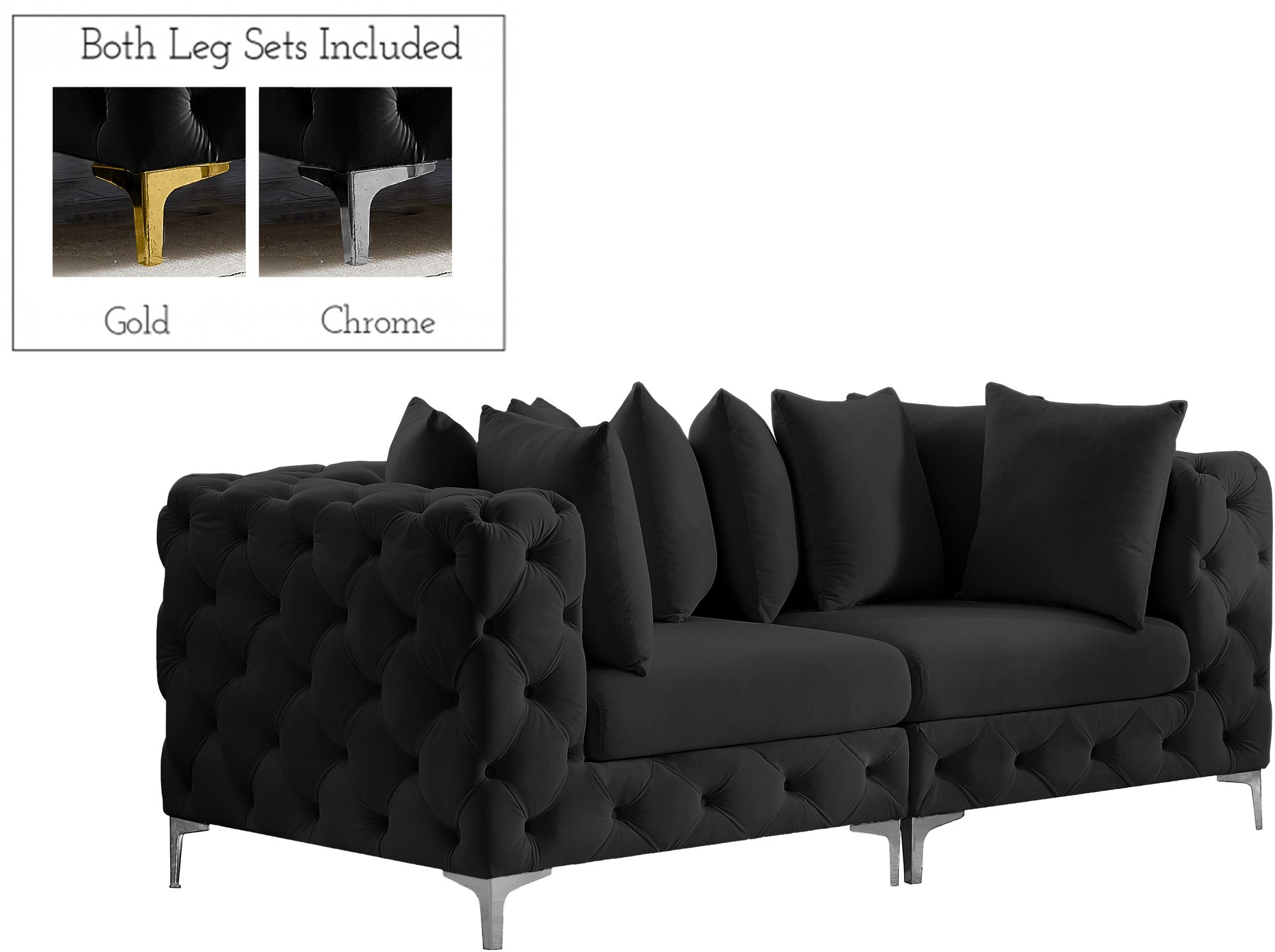 Tremblay 78" Velvet Modular Sofa
