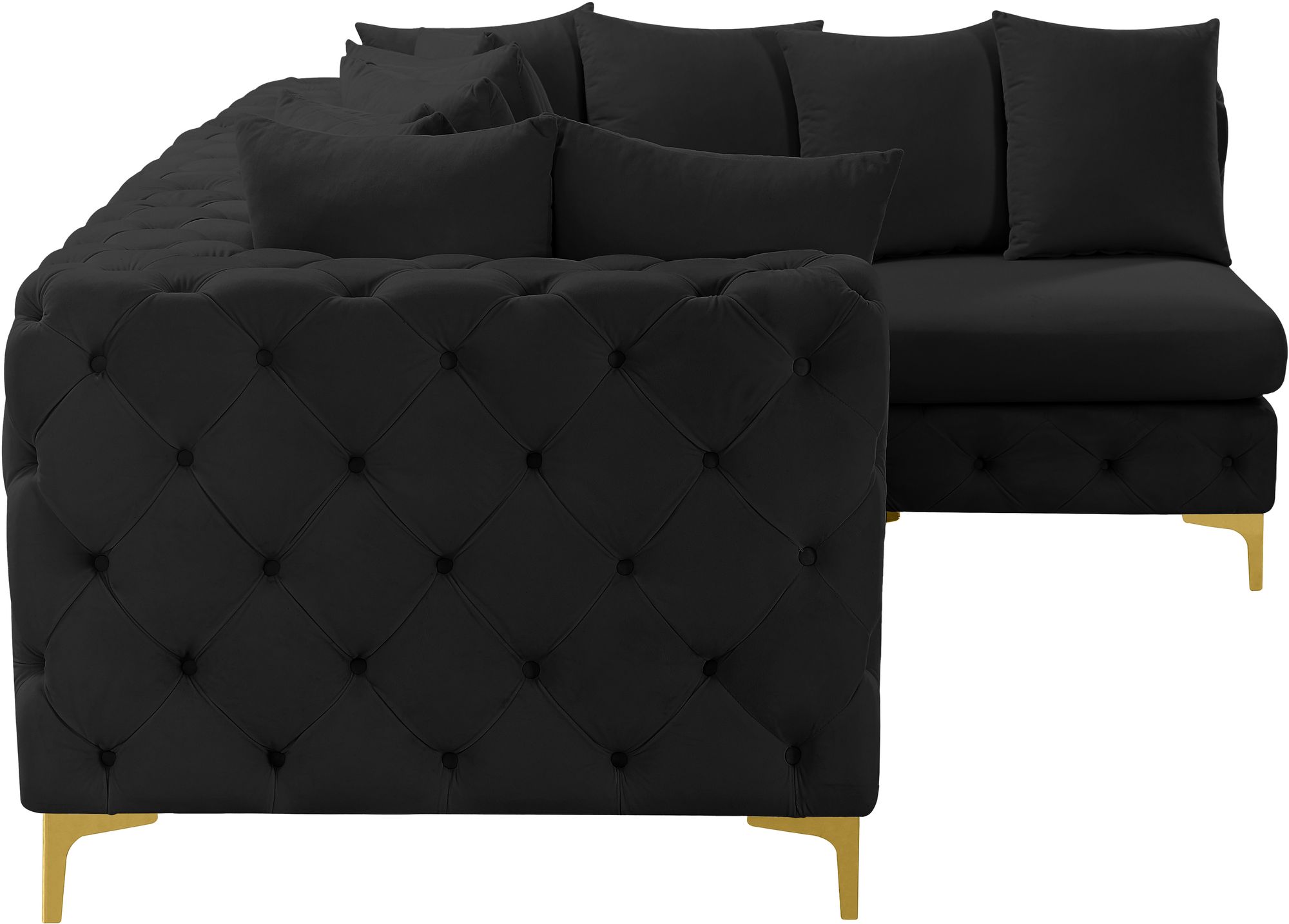 Tremblay 108" 4-Piece Velvet Modular Sectional