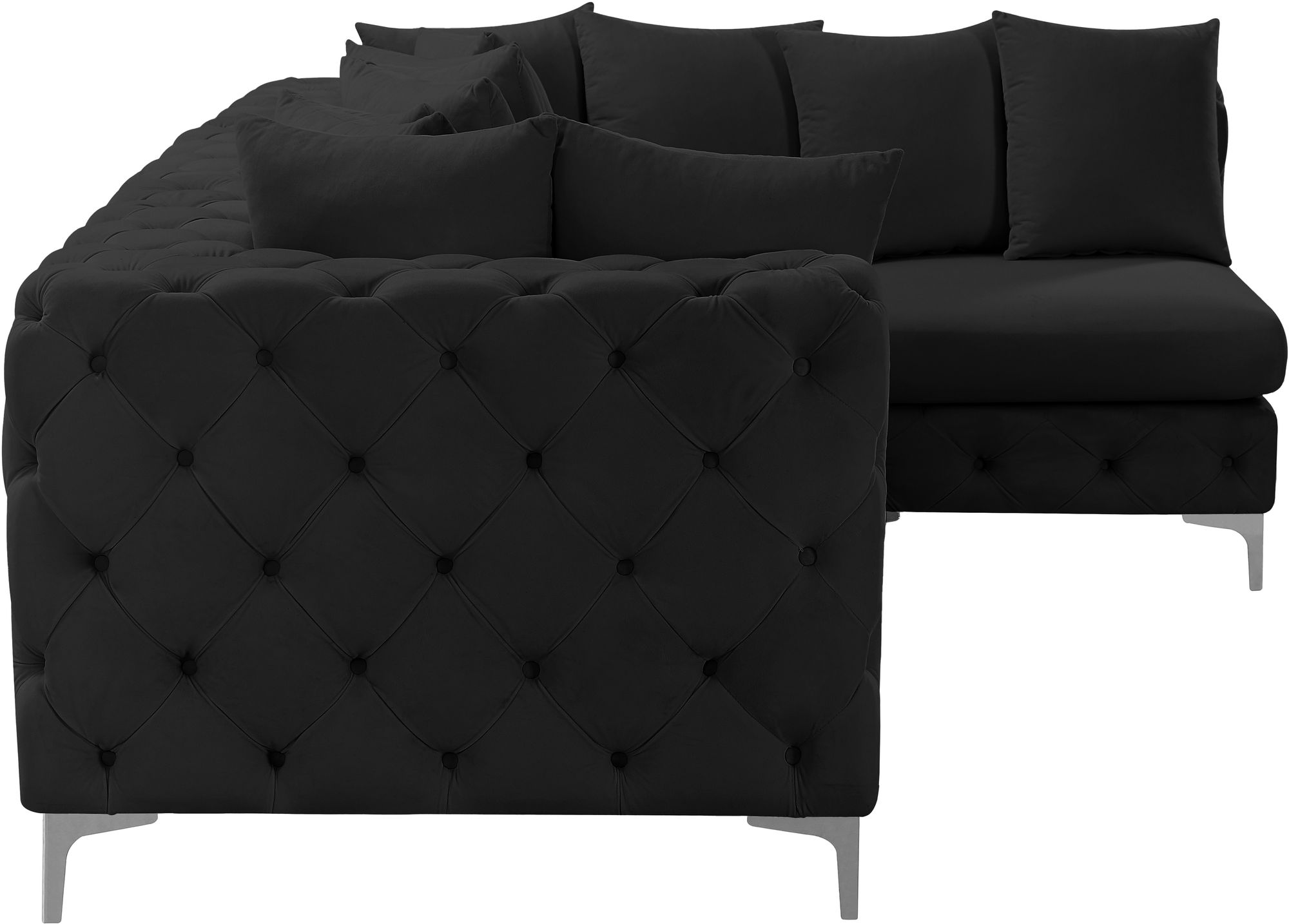 Tremblay 108" 4-Piece Velvet Modular Sectional