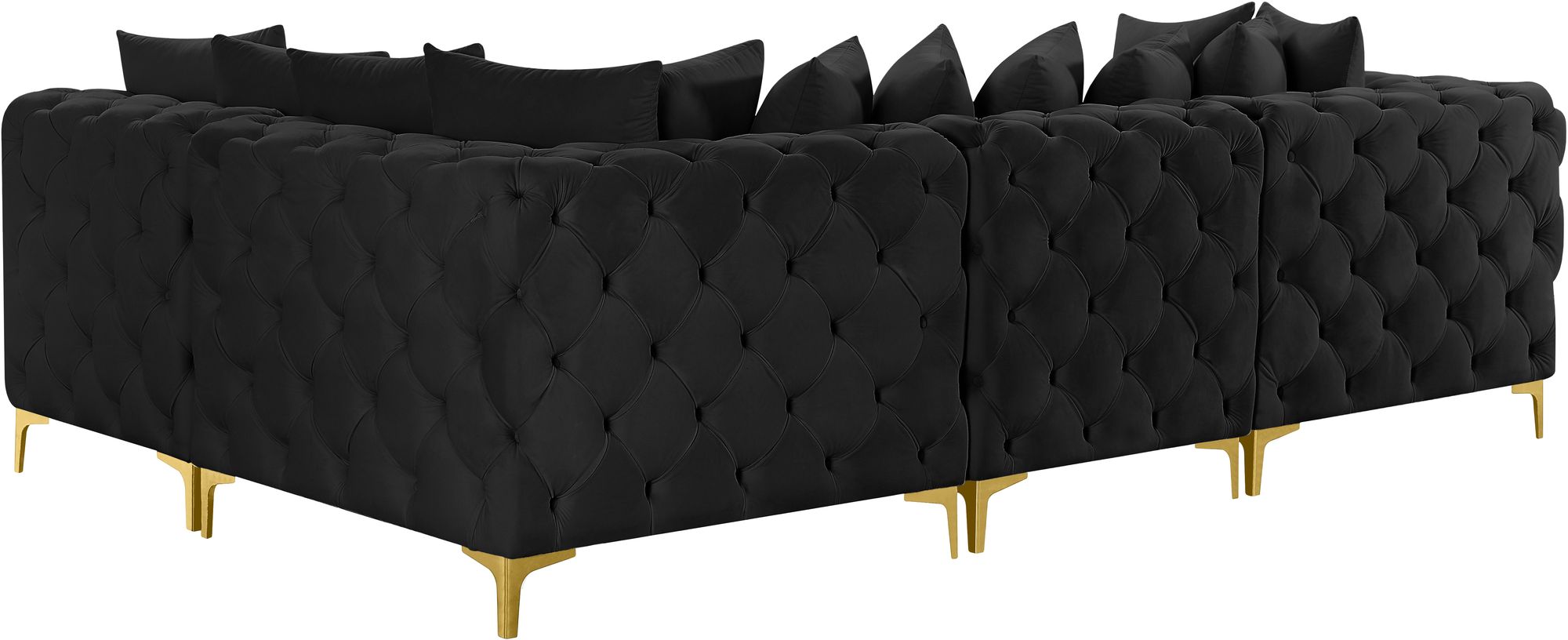 Tremblay 108" 4-Piece Velvet Modular Sectional