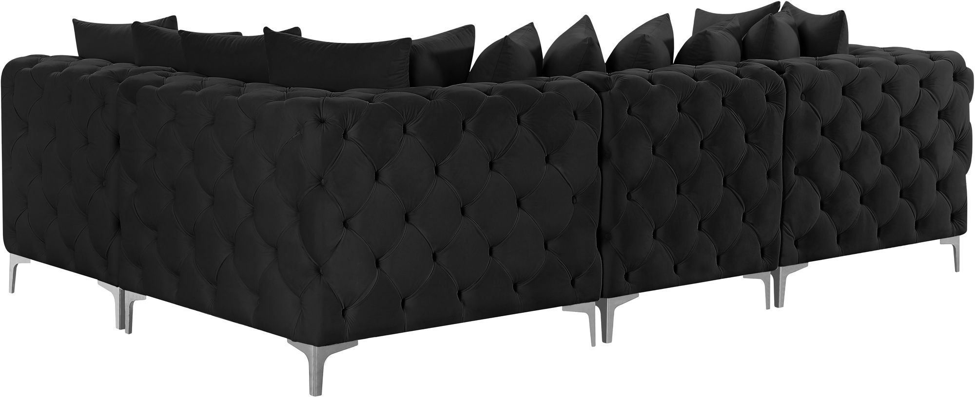 Tremblay 108" 4-Piece Velvet Modular Sectional