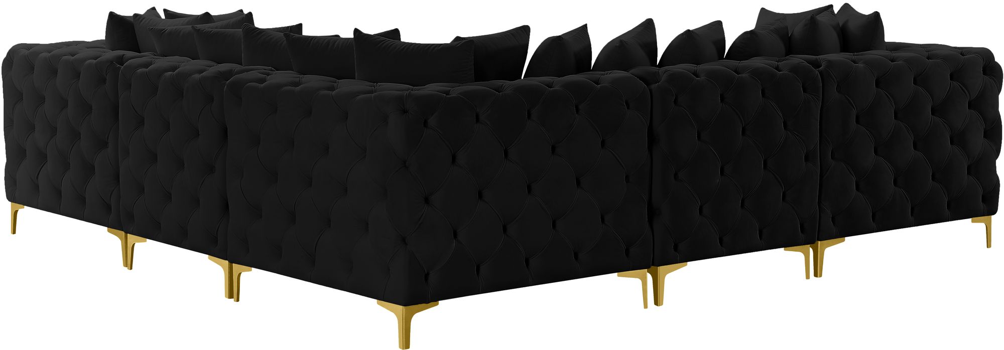 Tremblay 108" 5-Piece Velvet Modular Corner Sectional