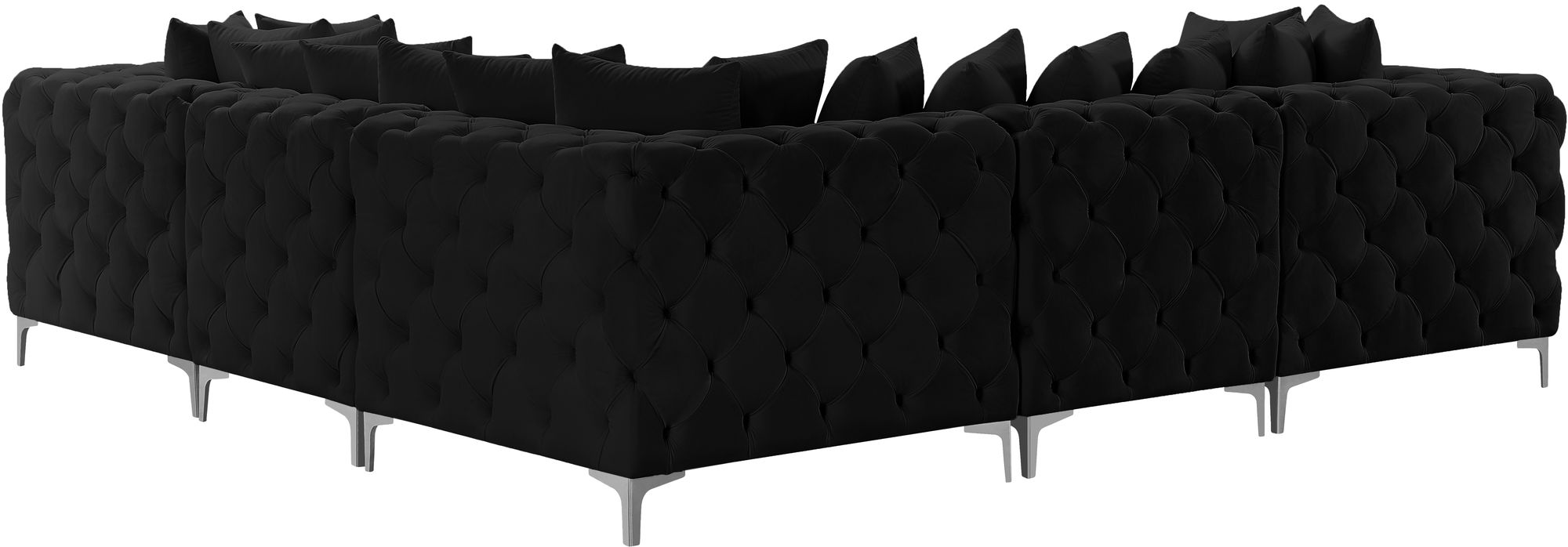 Tremblay 108" 5-Piece Velvet Modular Corner Sectional