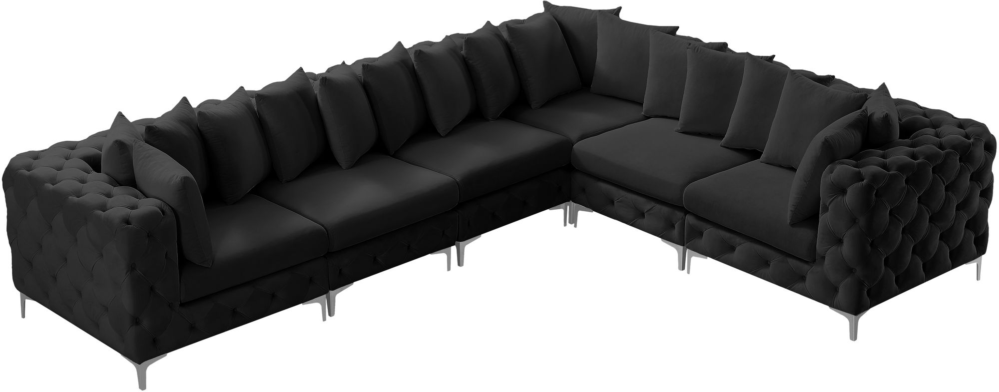 Tremblay 138" 6-Piece Velvet Modular Sectional