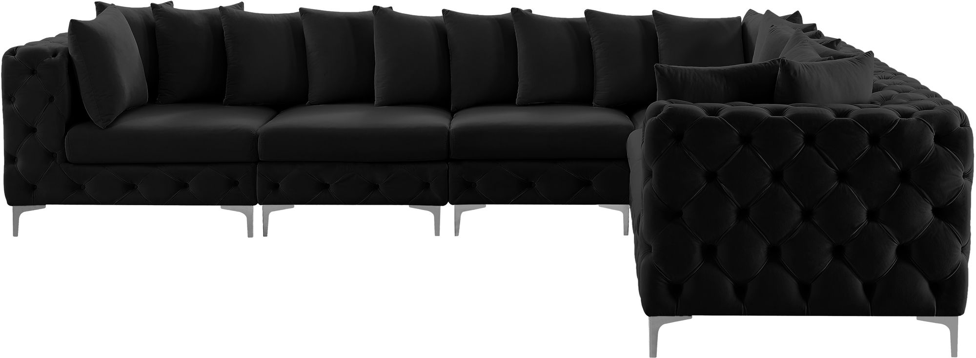 Tremblay 138" 6-Piece Velvet Modular Sectional